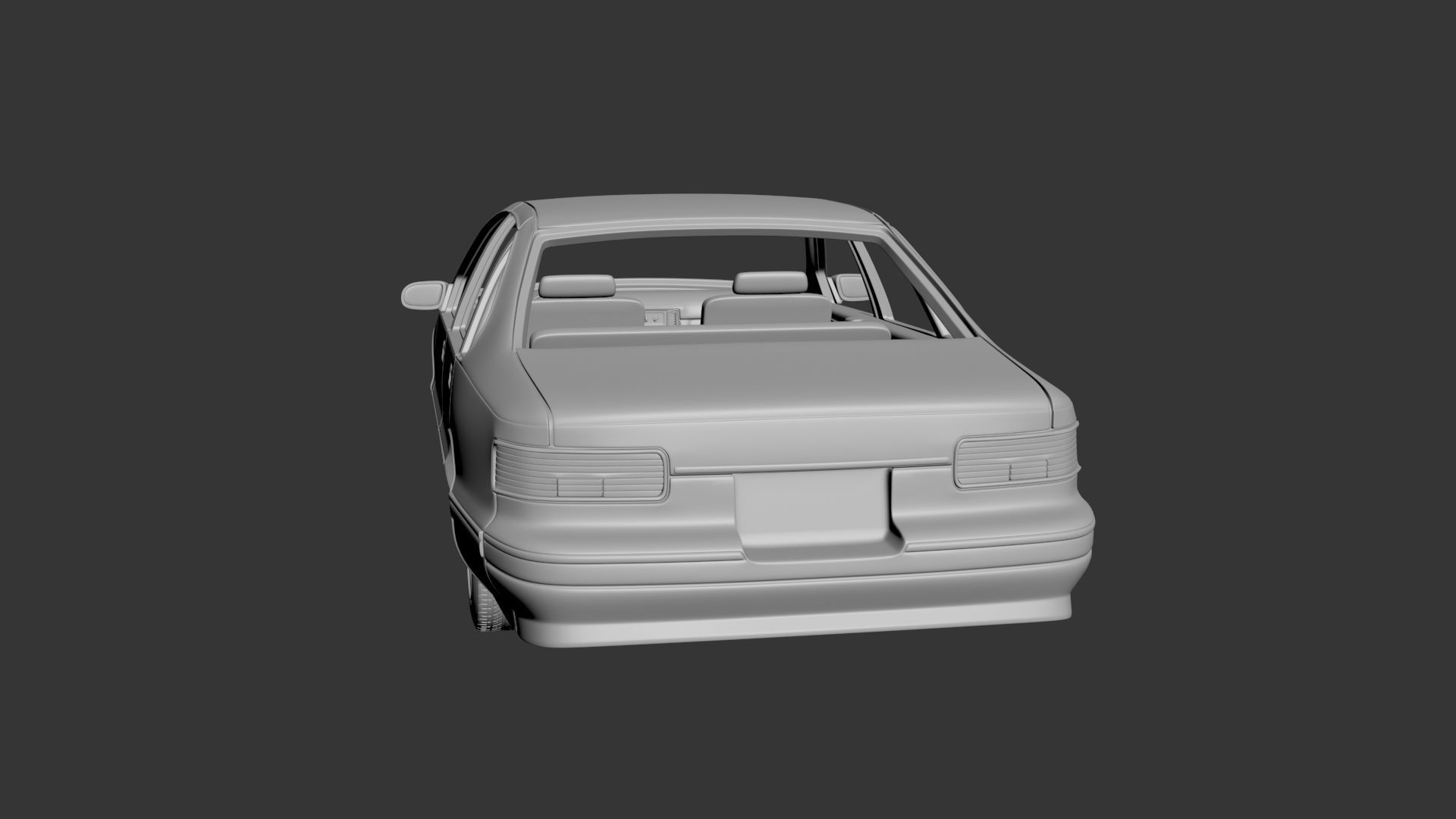 Chevrolet Caprice 1995  3D print model_3