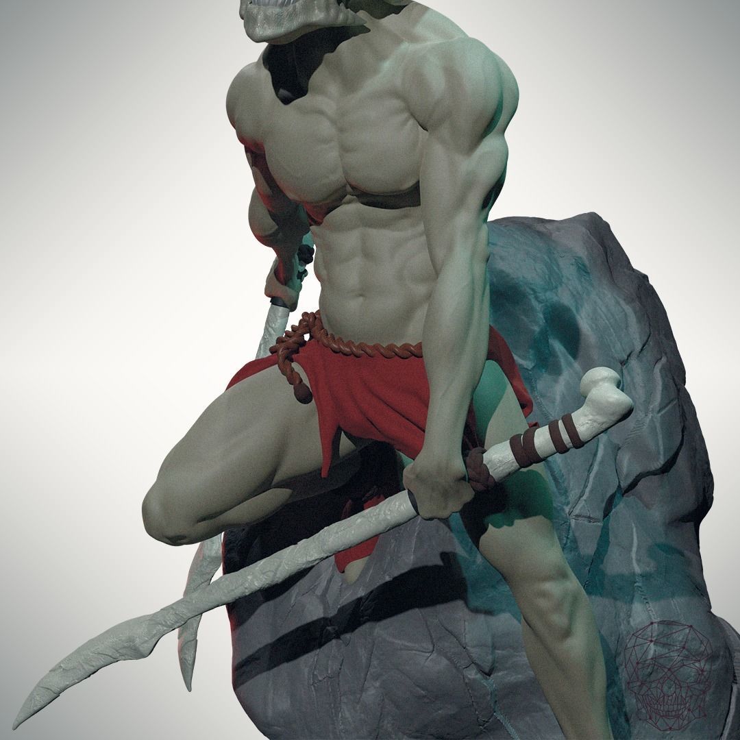 Demon warrior Free 3D print model_12