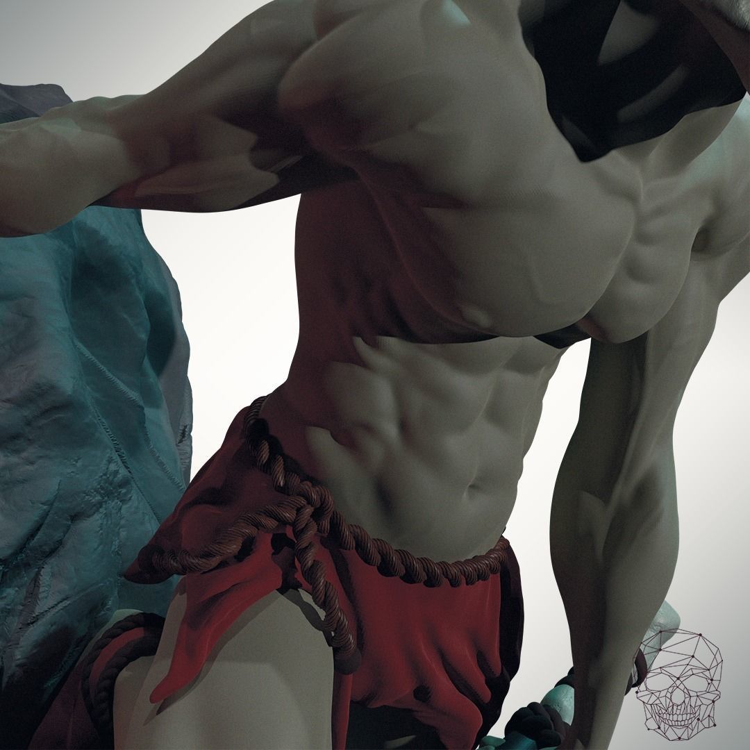 Demon warrior Free 3D print model_15