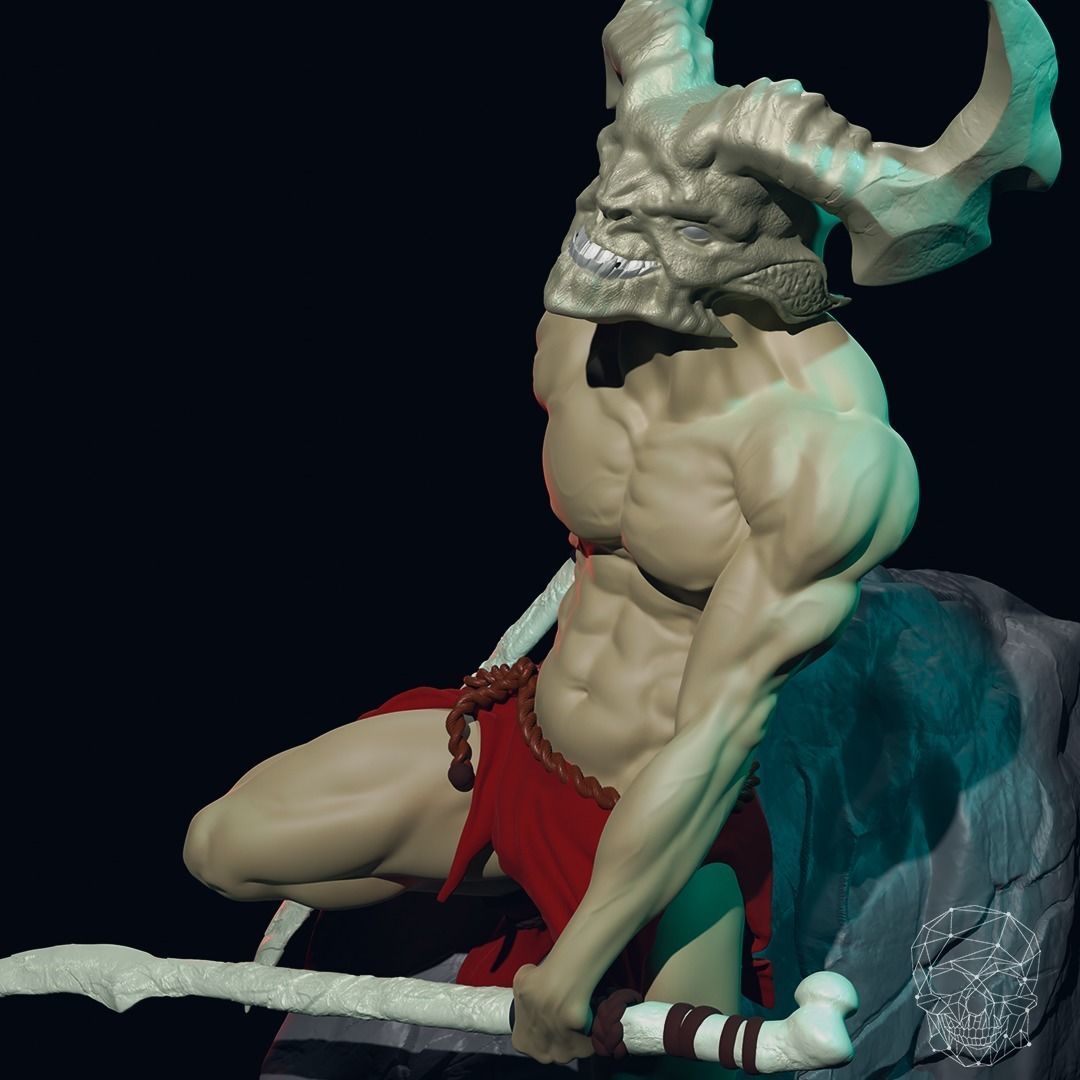 Demon warrior Free 3D print model_8
