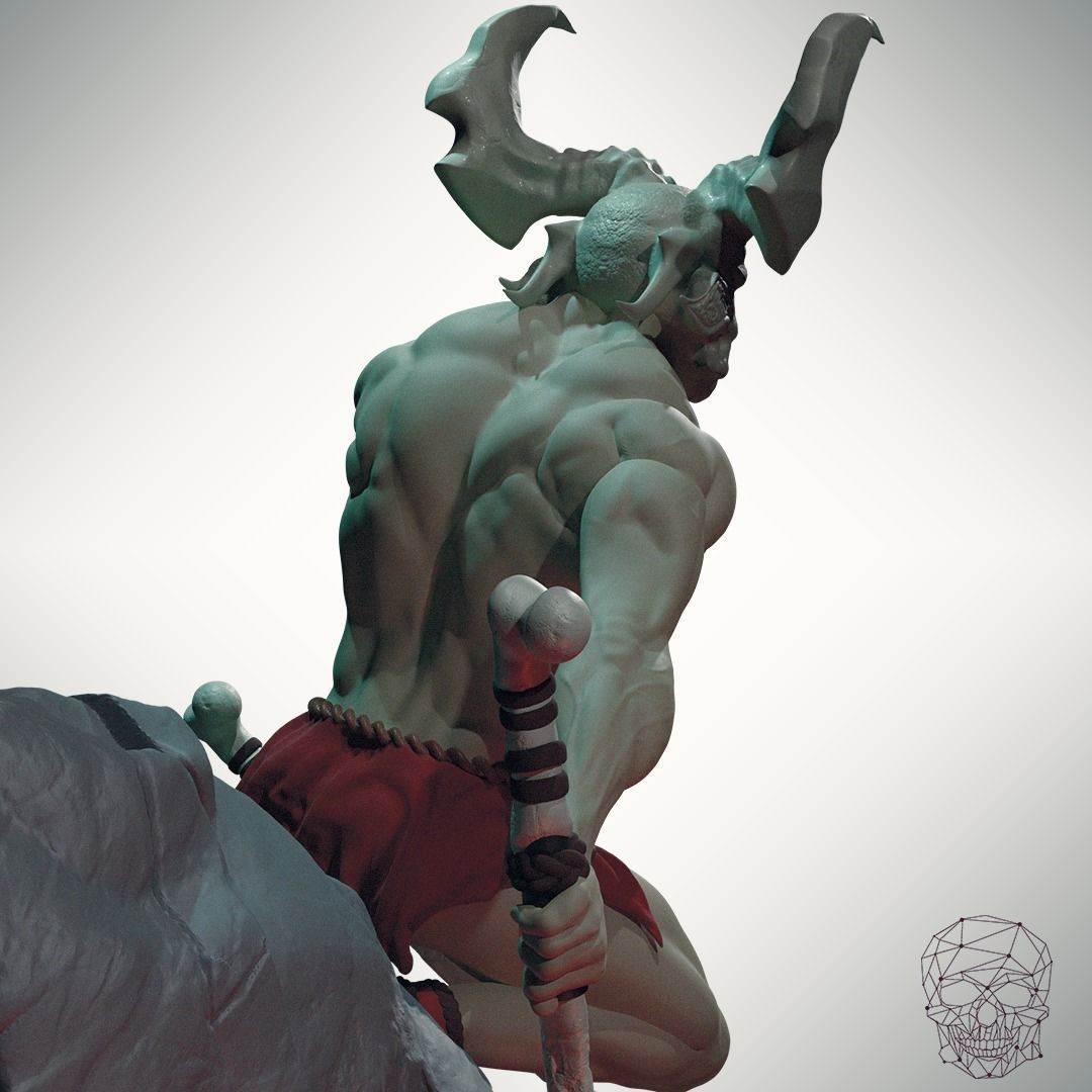 Demon warrior Free 3D print model_14