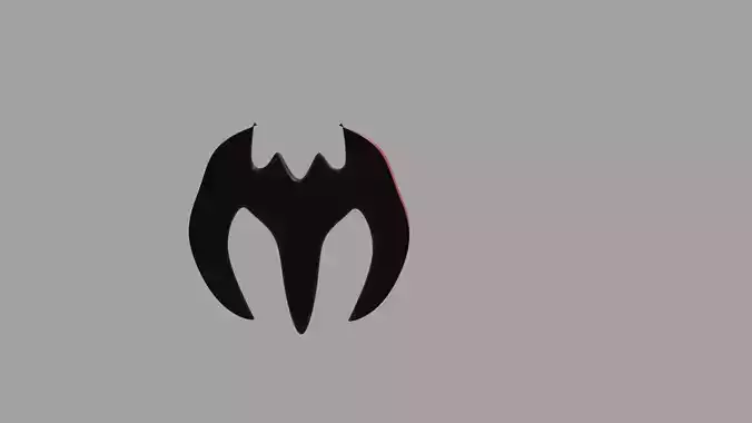 Baterang bat symbol 3D model