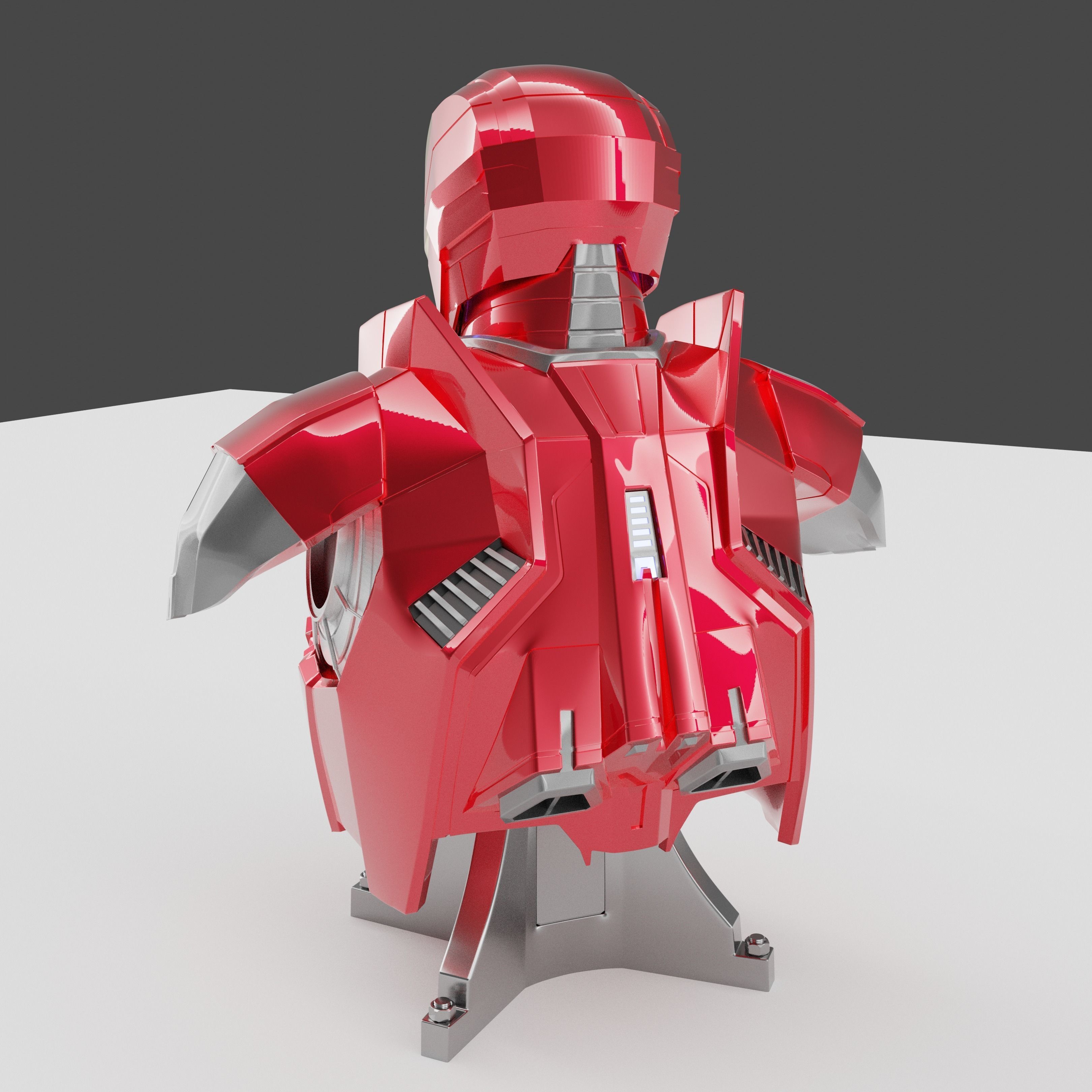 Iron man Mark 16 NightClub Bust 3D print model_4