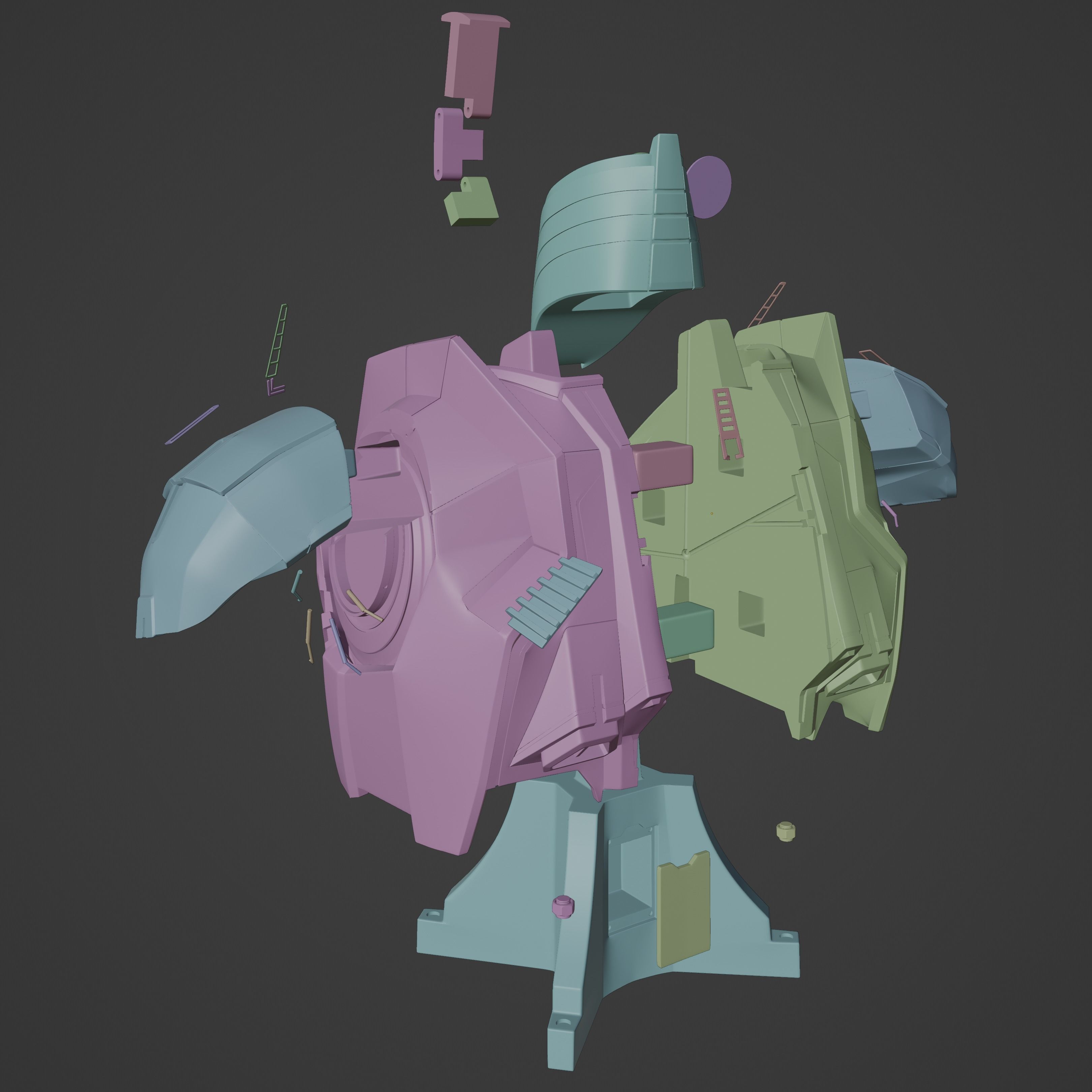 Iron man Mark 16 NightClub Bust 3D print model_8