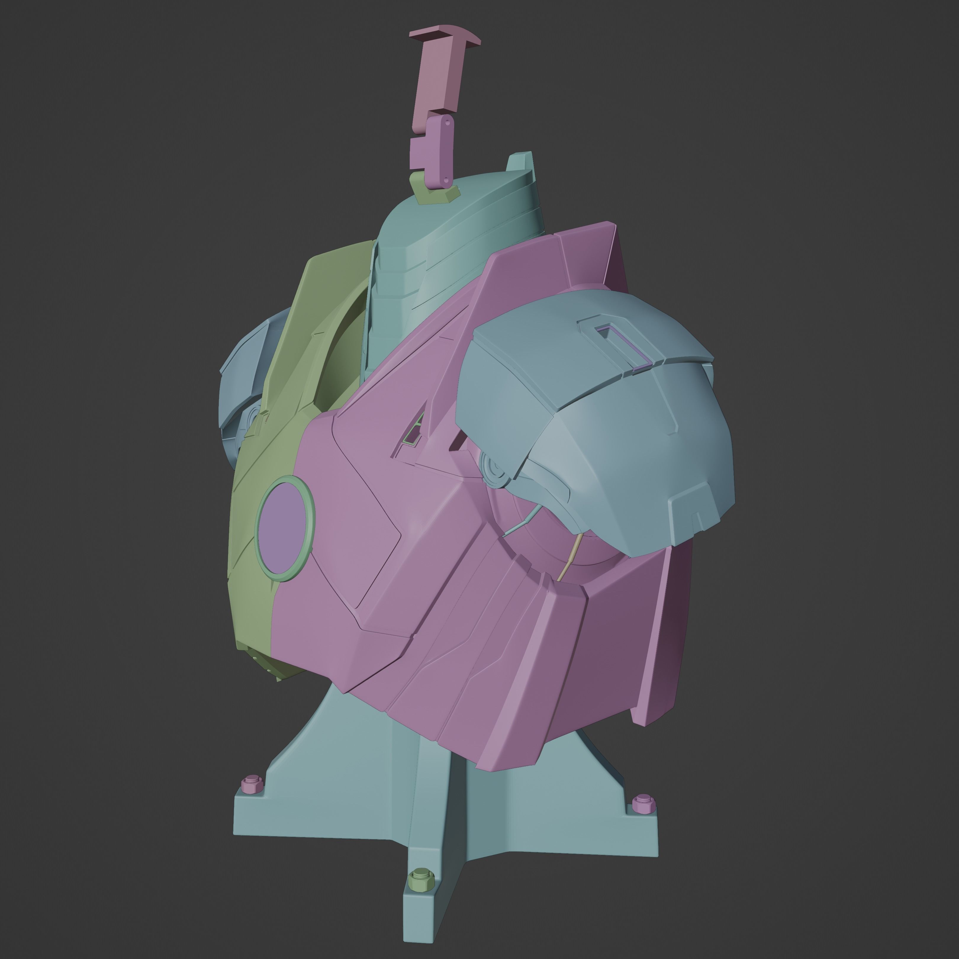 Iron man Mark 16 NightClub Bust 3D print model_6