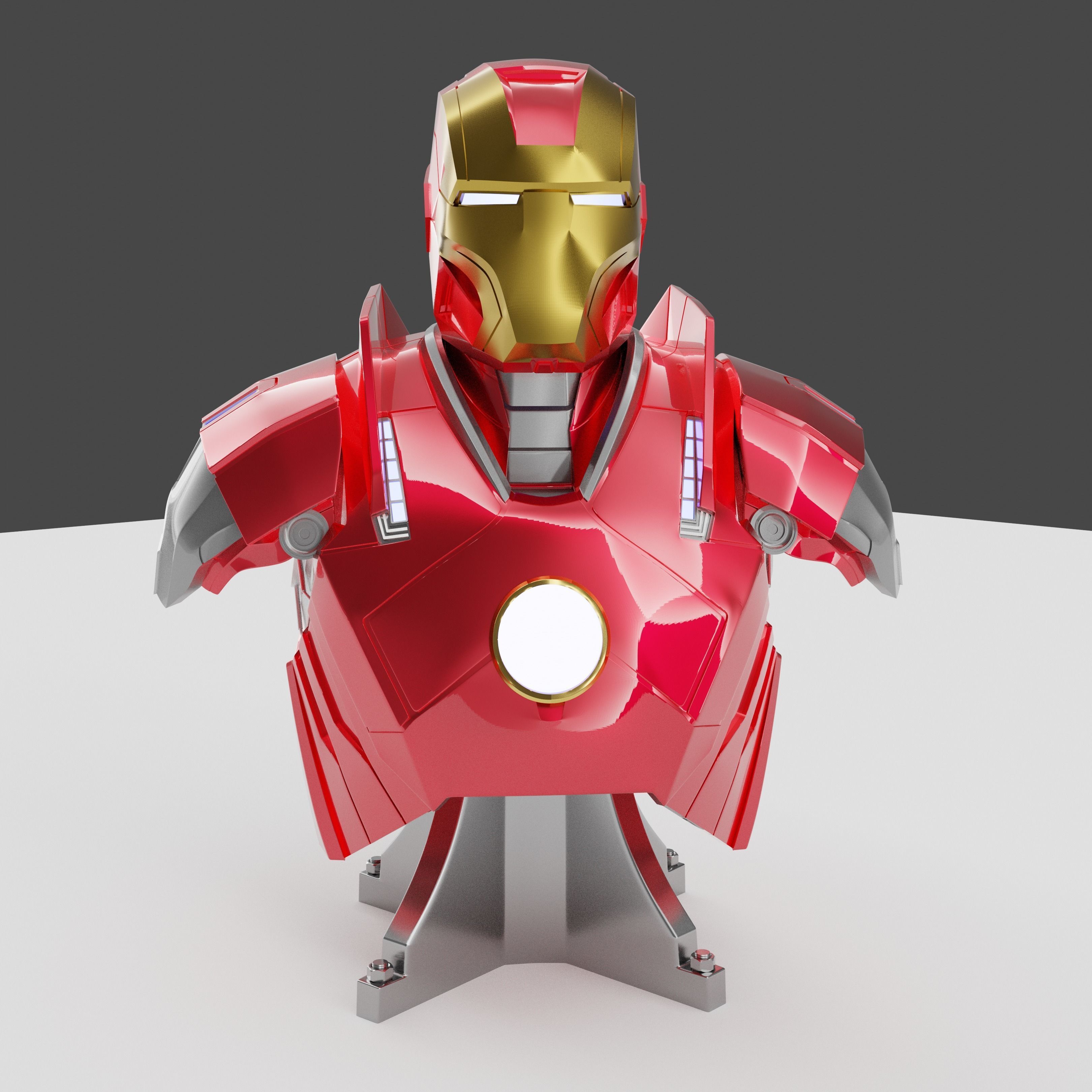 Iron man Mark 16 NightClub Bust 3D print model_2