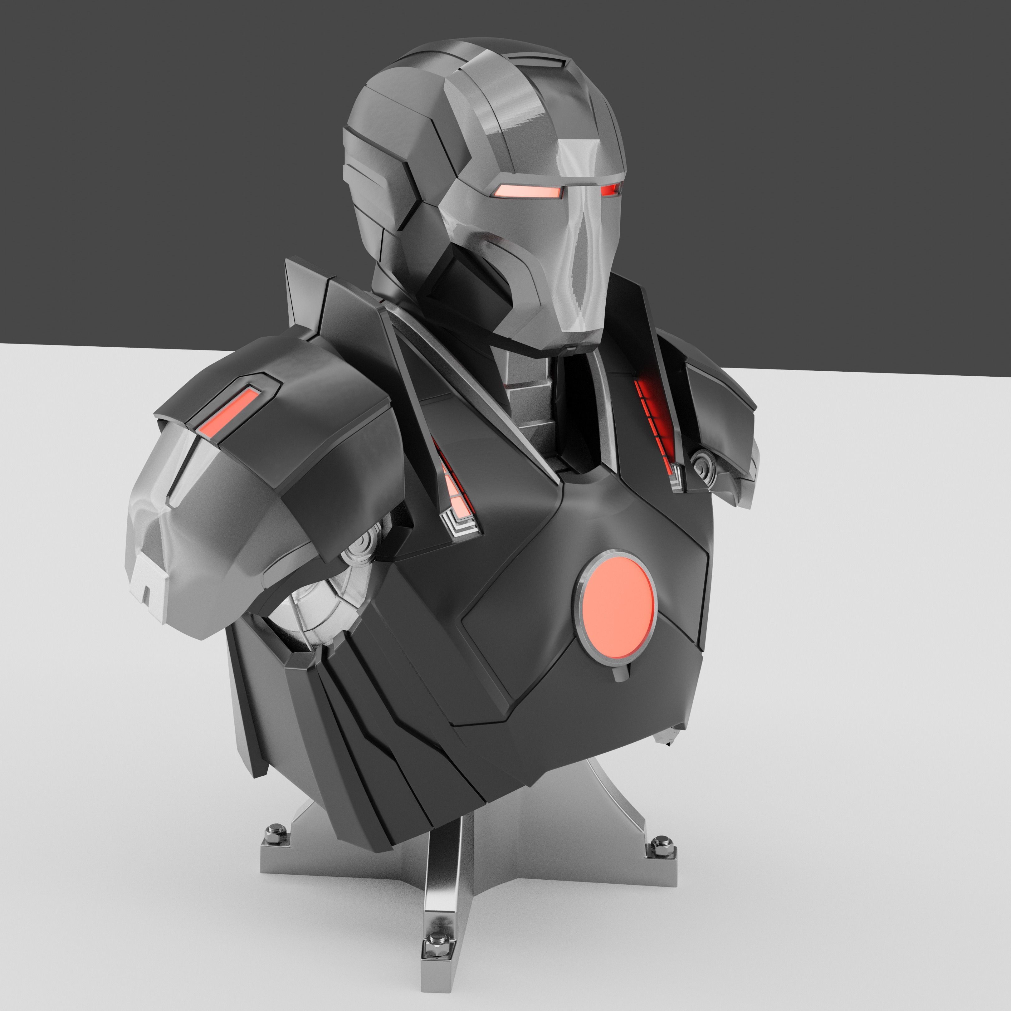 Iron man Mark 16 NightClub Bust 3D print model_1