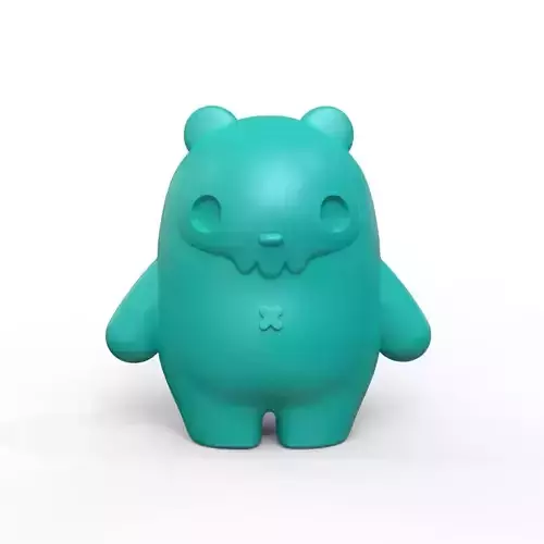 character with skull