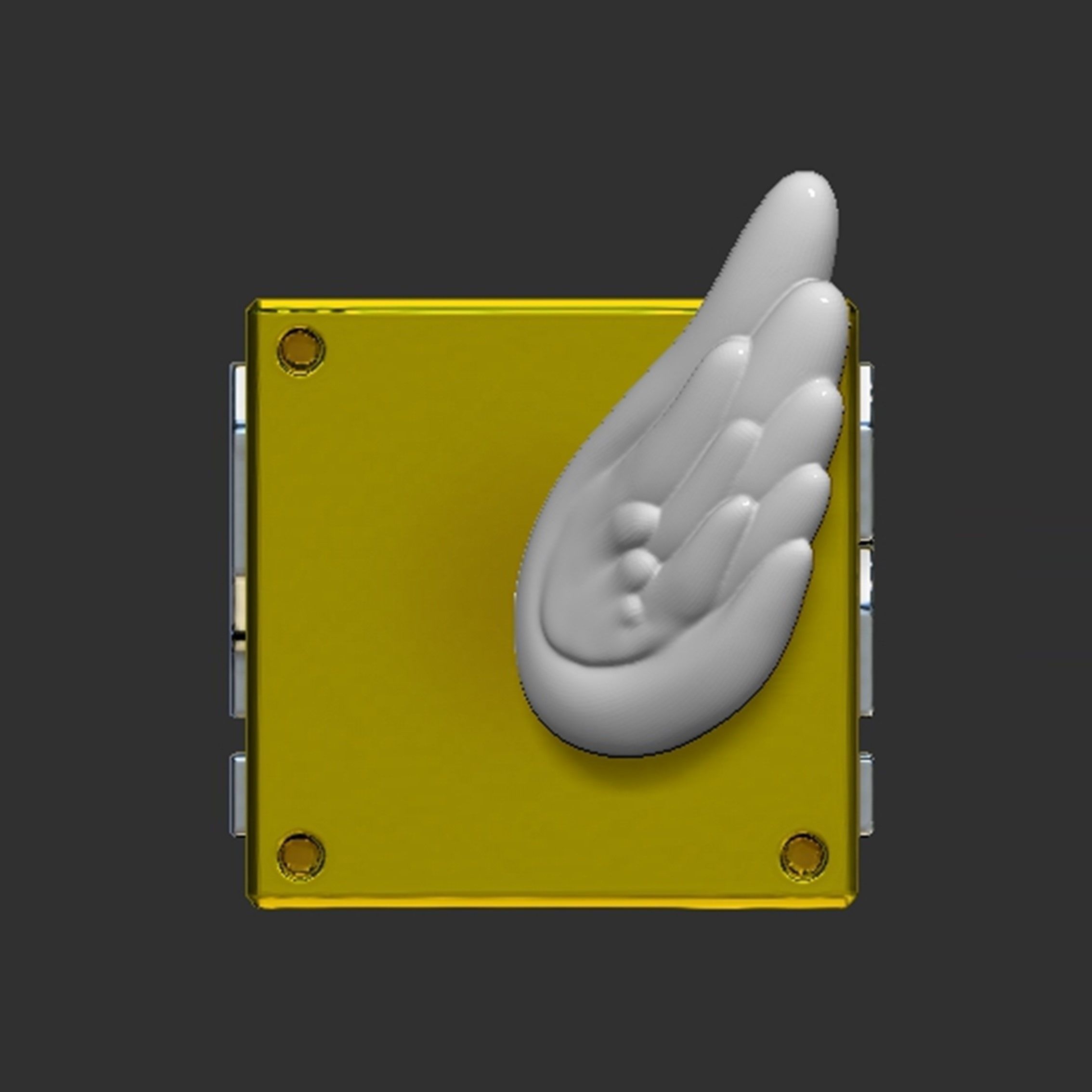 Flying Question Block 3D print model_6