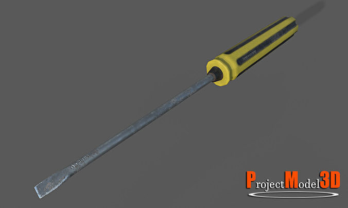 Screwdriver-Version001 screwdriver Low-poly 3D model