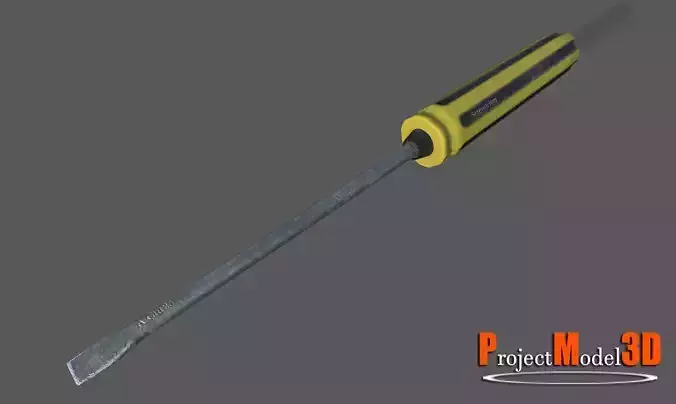 Screwdriver-Version001 screwdriver Low-poly 3D model