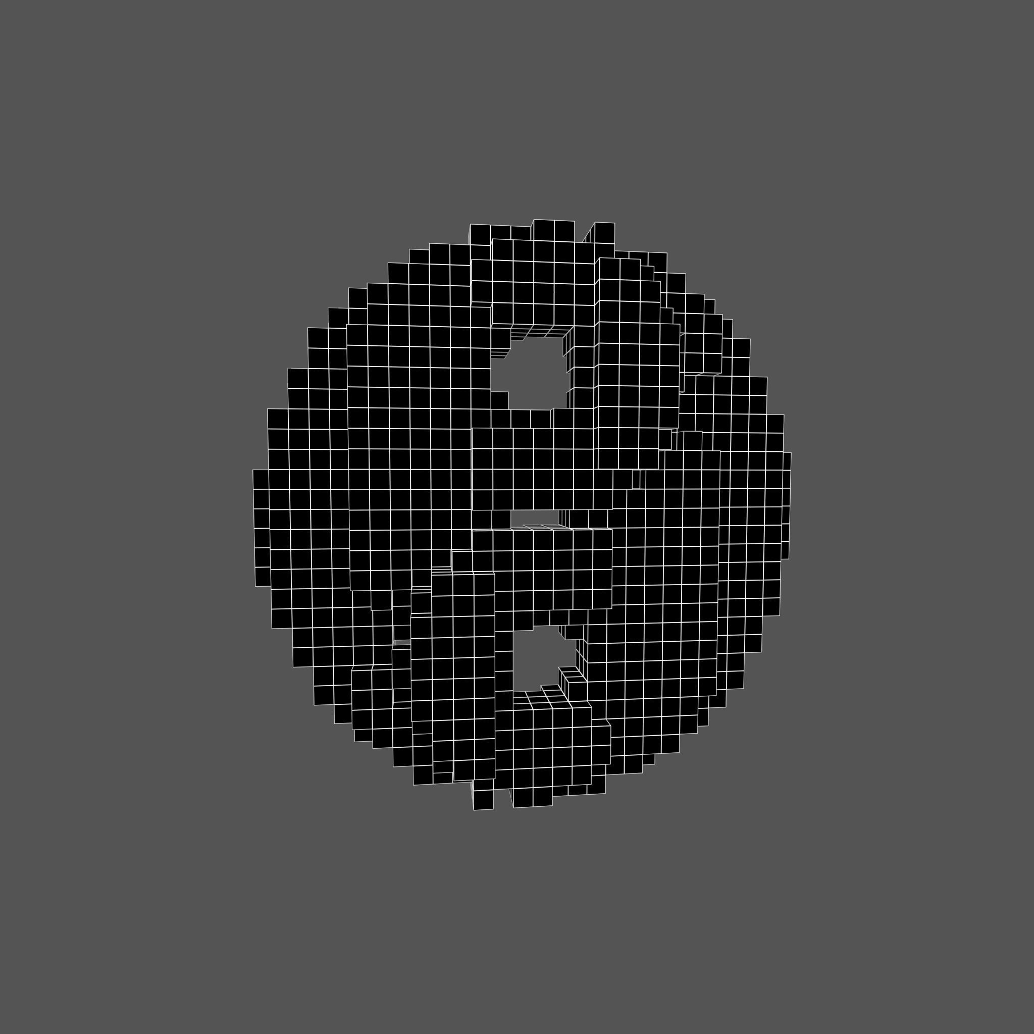 Voxel Taiji v1 001 Low-poly 3D model_7