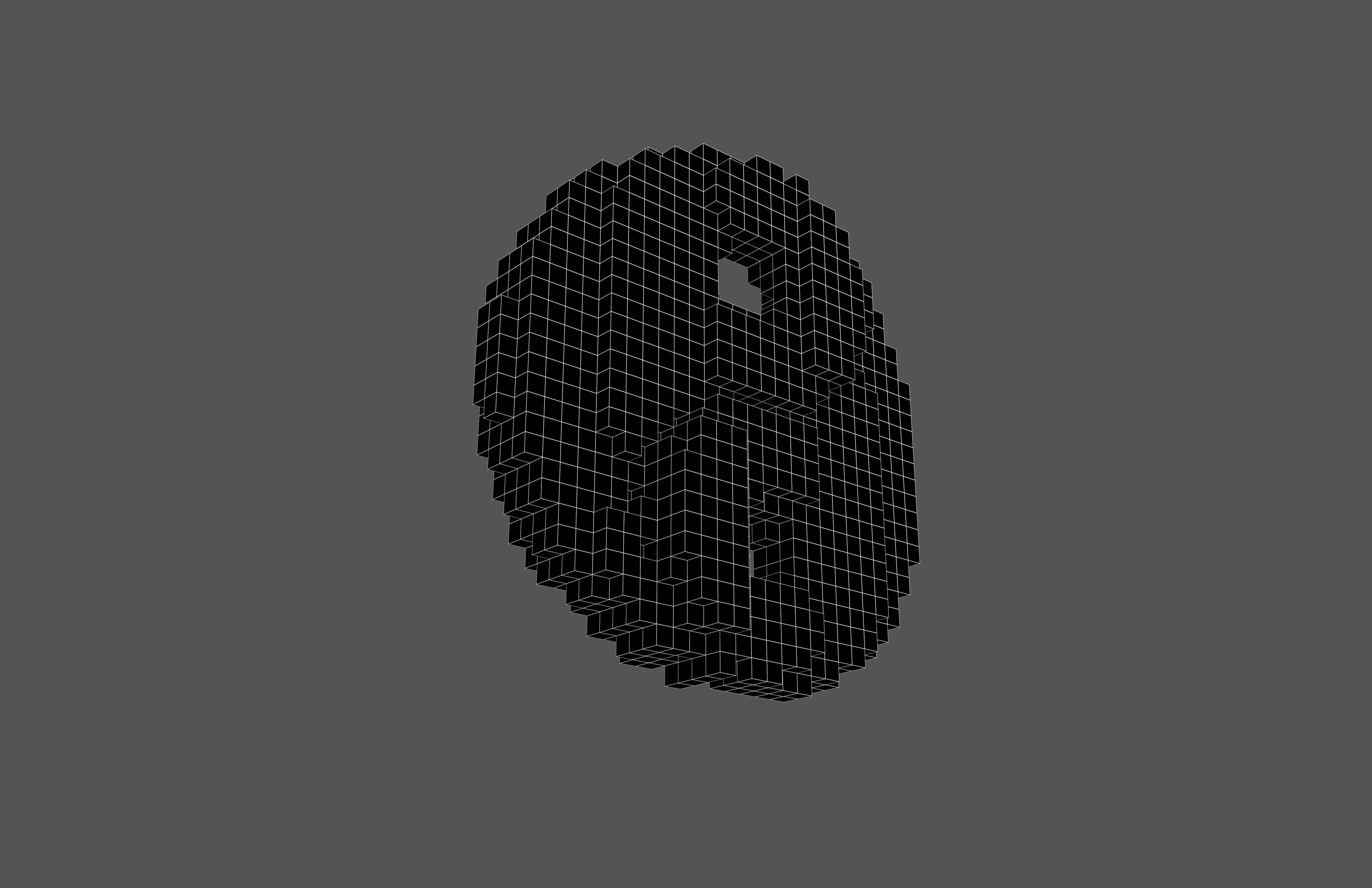 Voxel Taiji v1 001 Low-poly 3D model_6