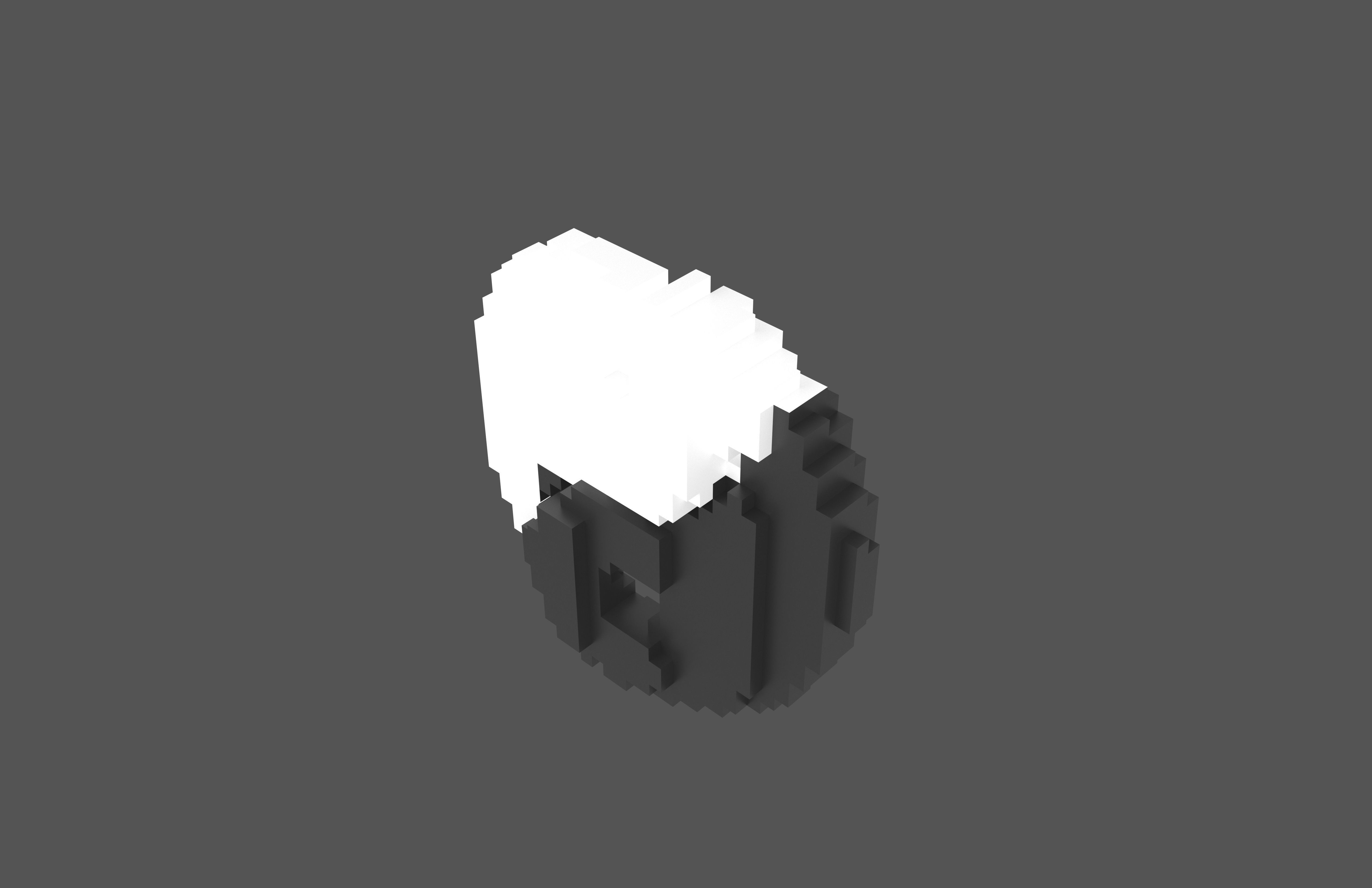 Voxel Taiji v1 001 Low-poly 3D model_3