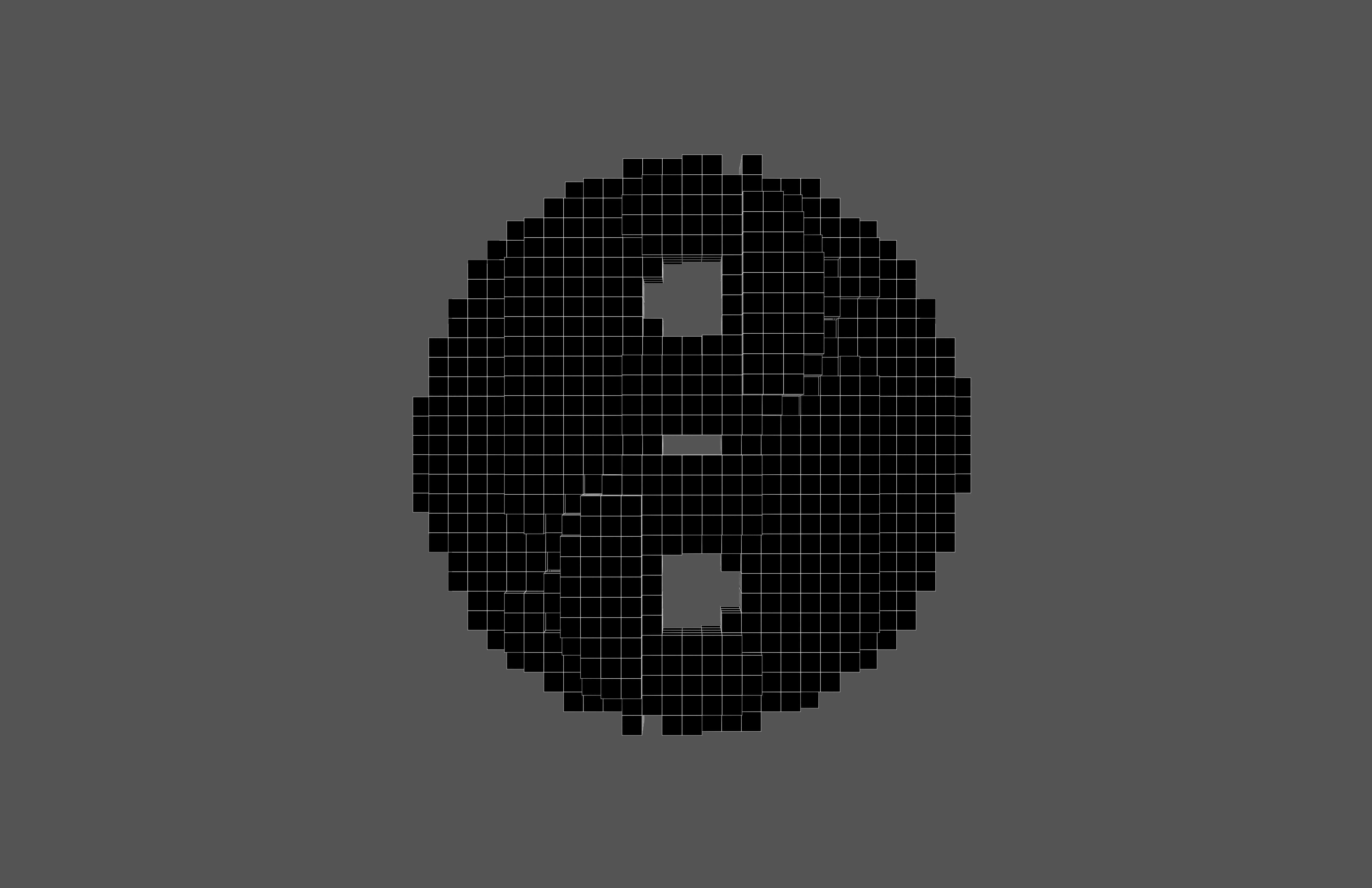 Voxel Taiji v1 001 Low-poly 3D model_4