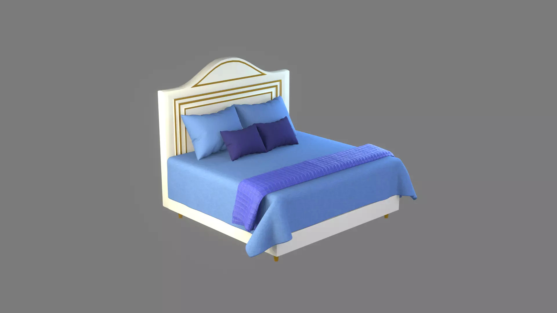 Bed Model 3D model_0