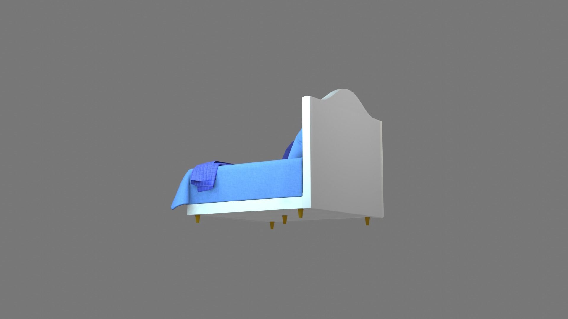 Bed Model 3D model_13
