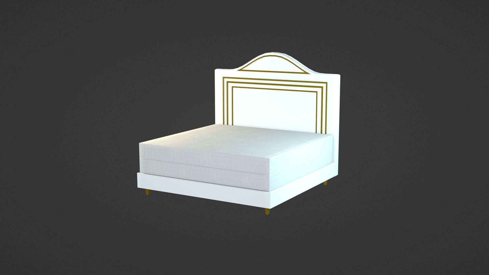 Bed Model 3D model_27