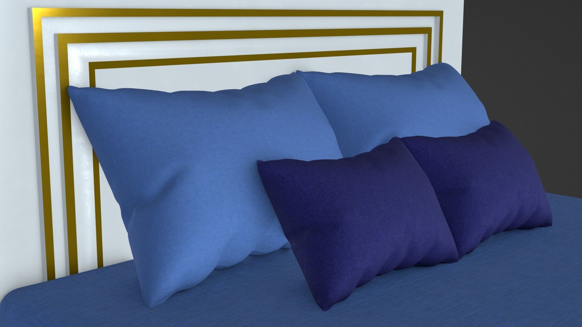 Bed Model 3D model_21