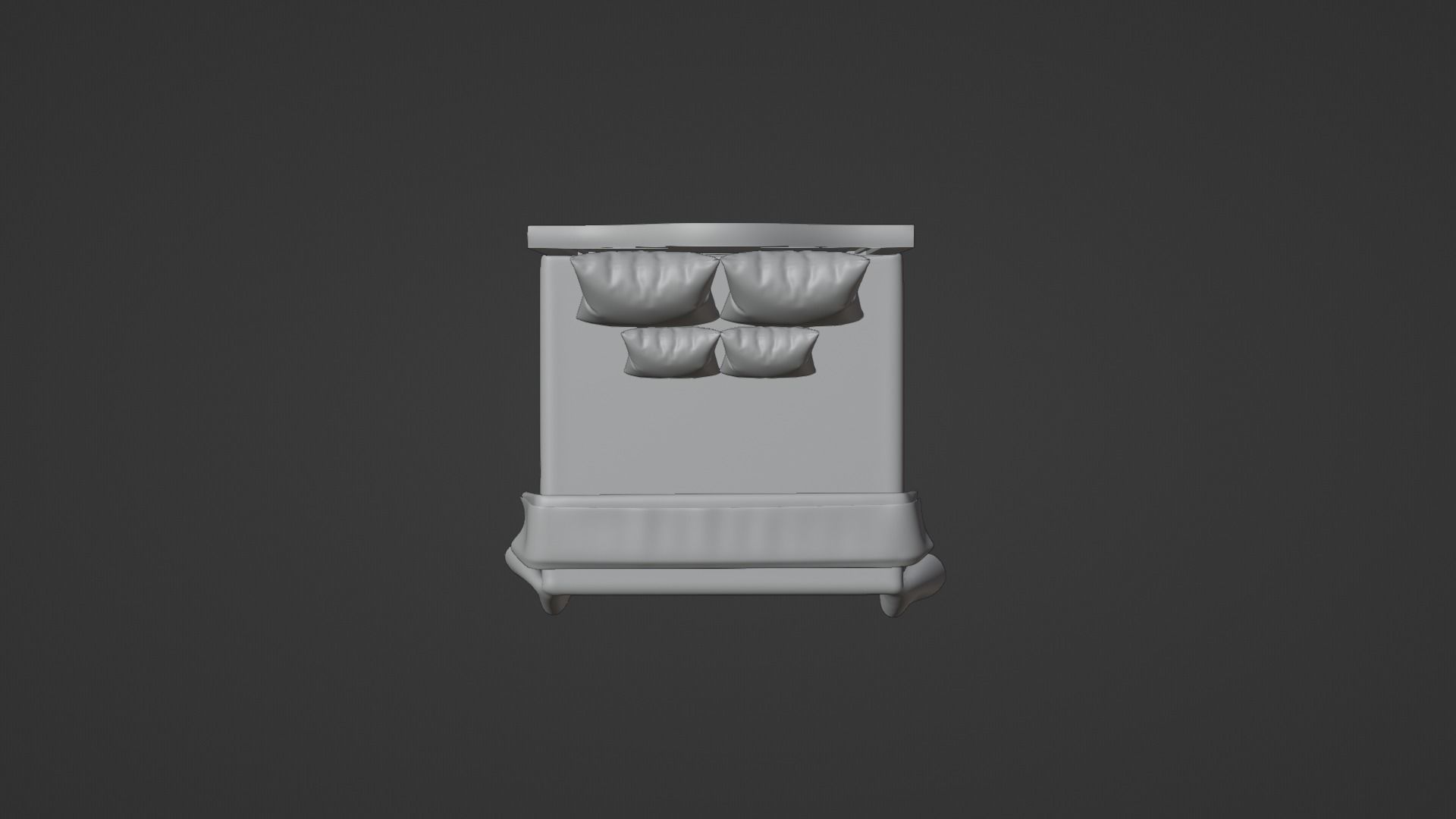 Bed Model 3D model_14