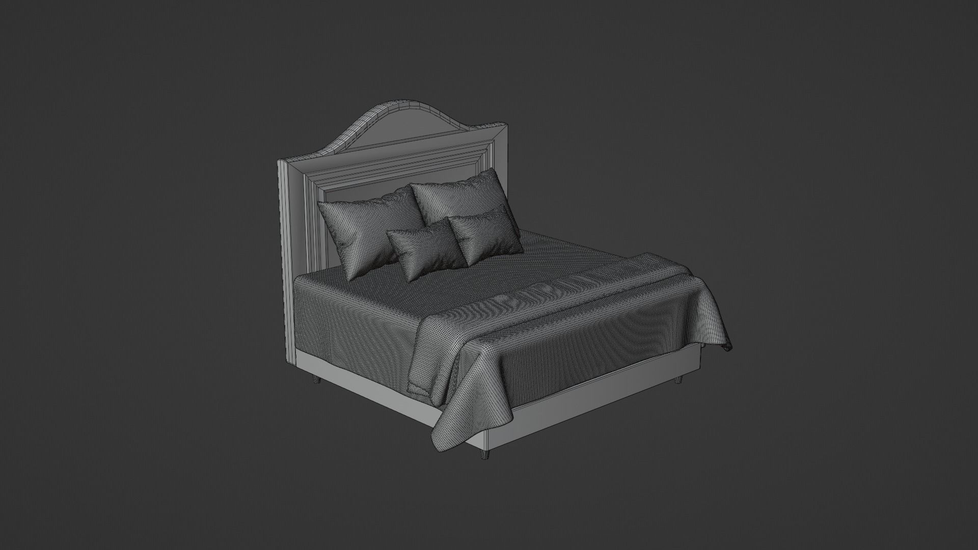 Bed Model 3D model_31