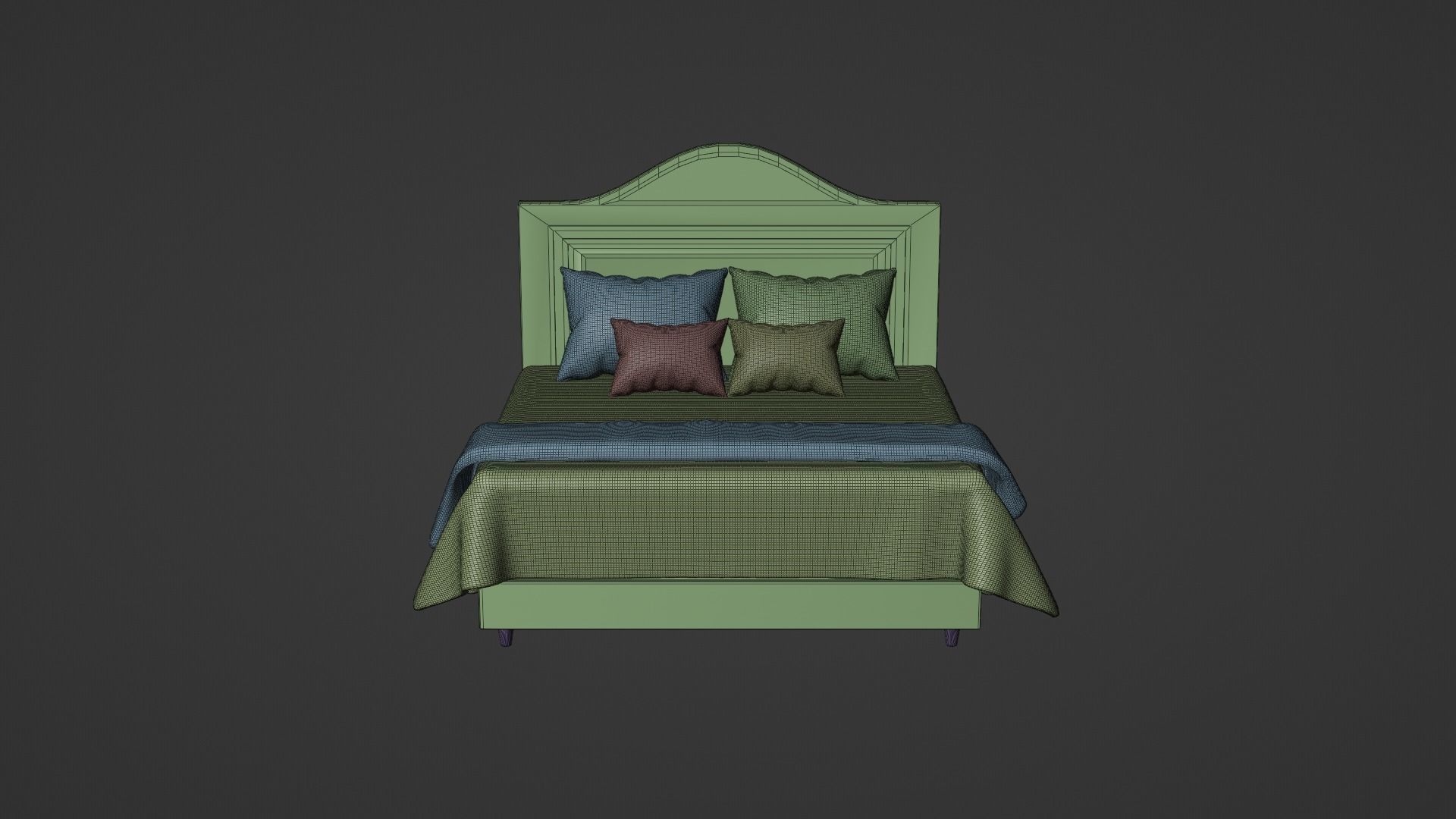 Bed Model 3D model_3