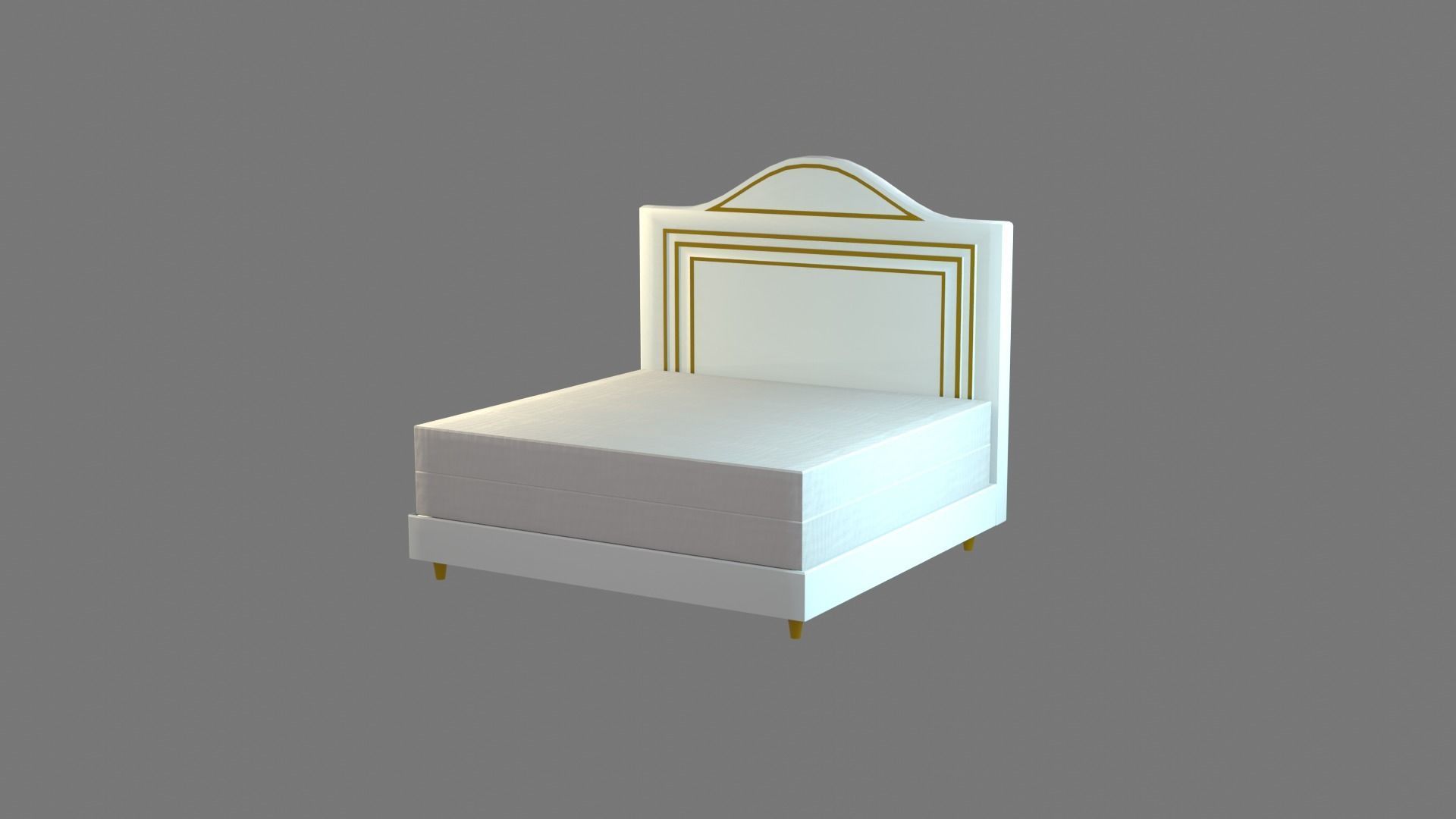 Bed Model 3D model_28