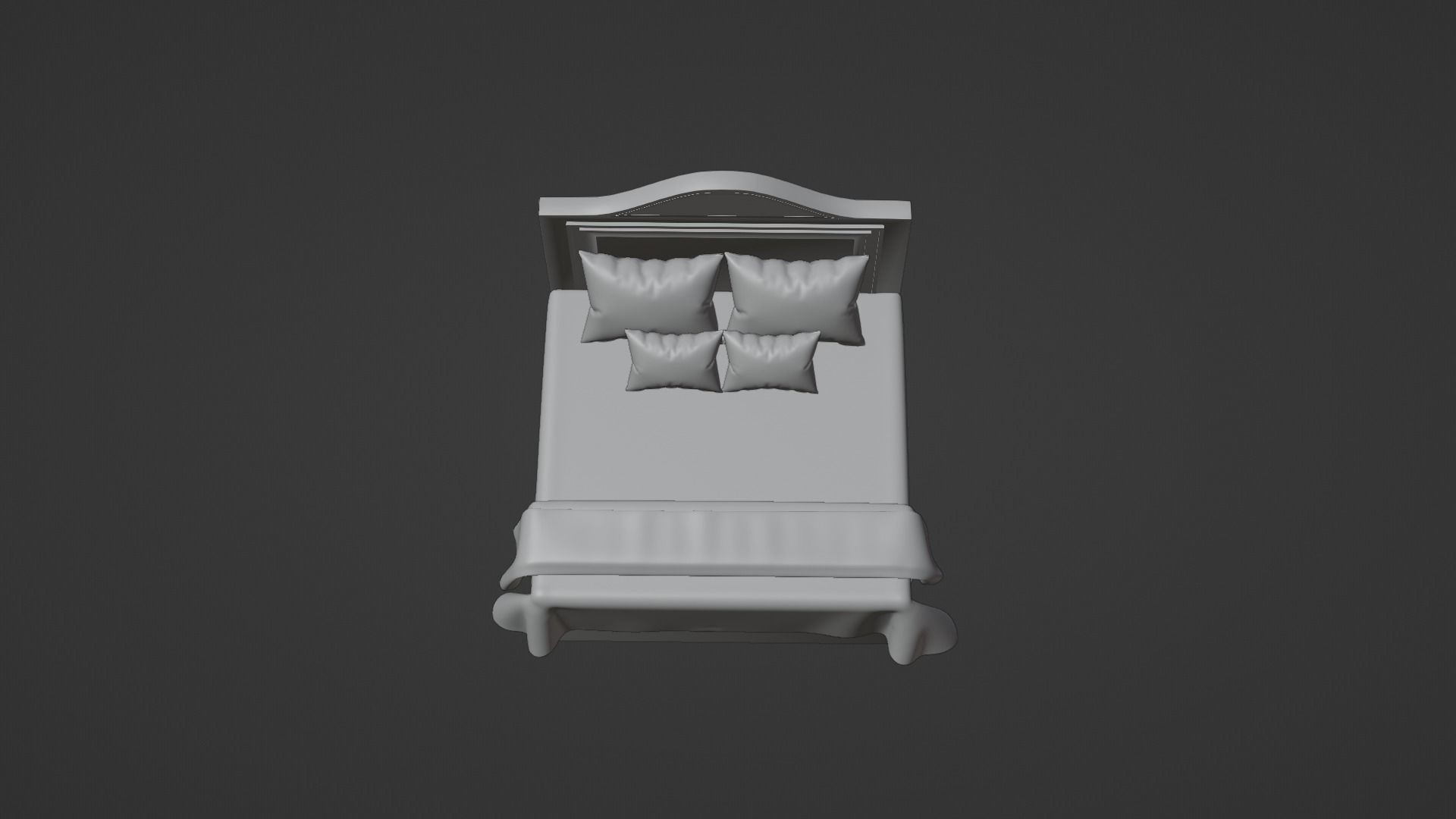 Bed Model 3D model_5
