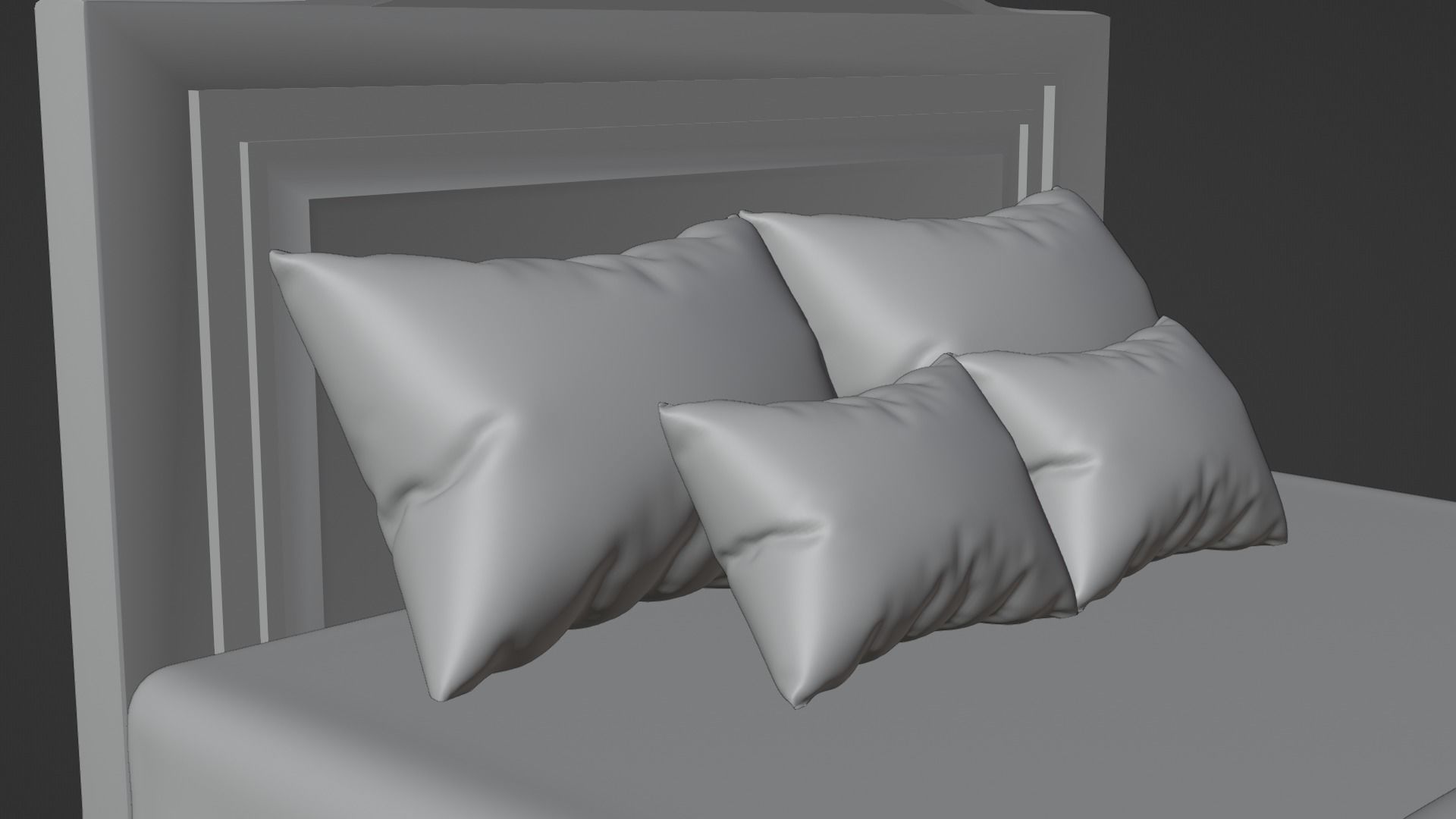 Bed Model 3D model_20