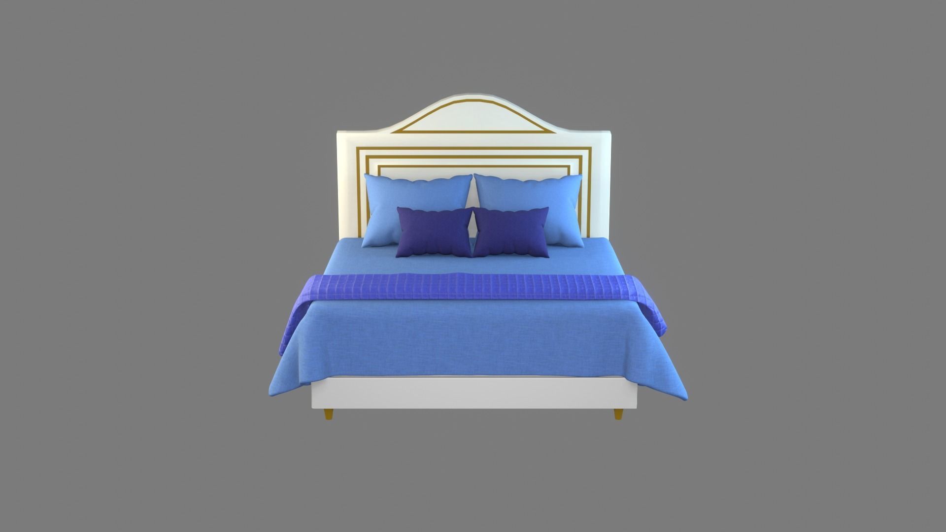 Bed Model 3D model_33