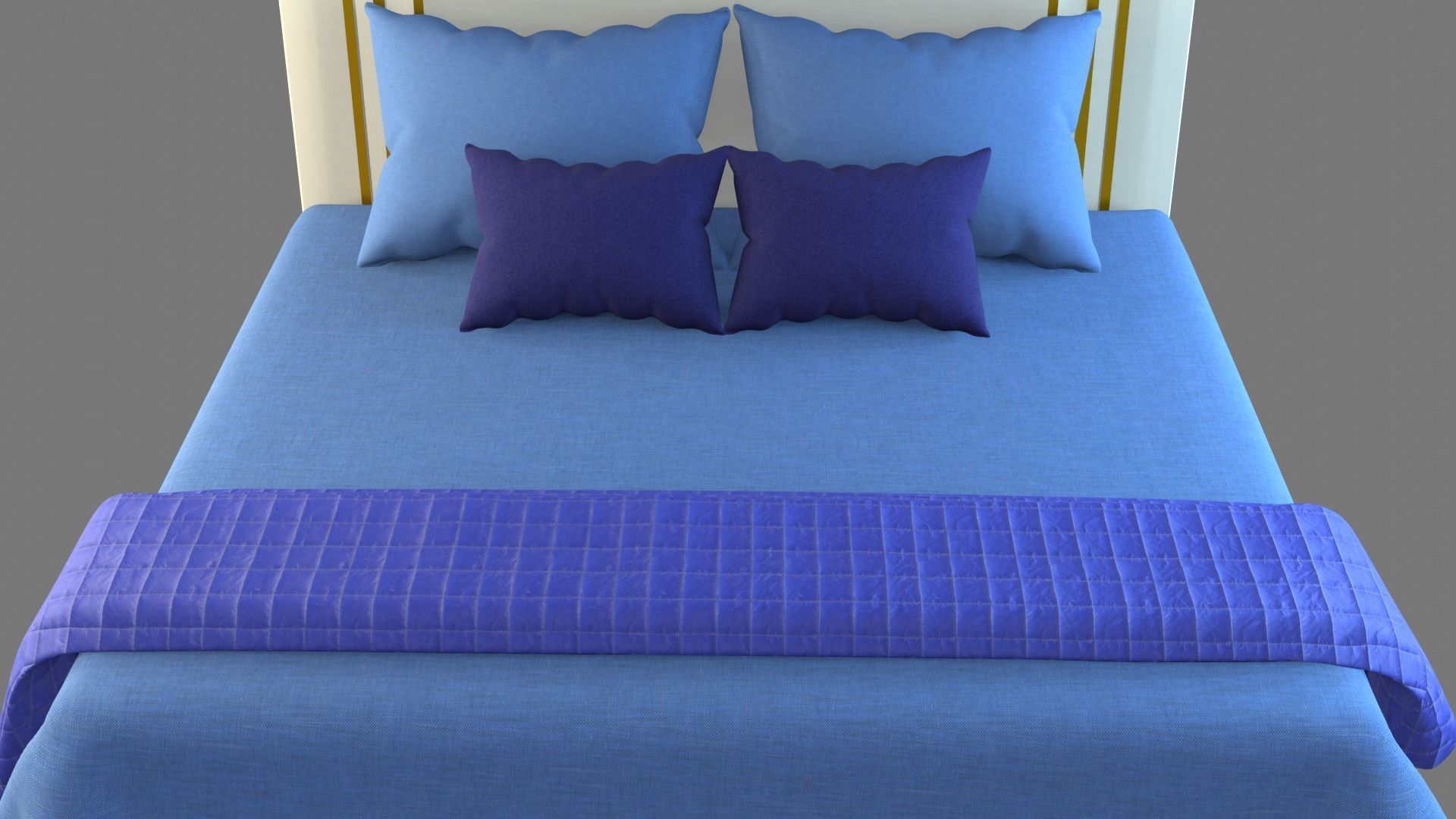 Bed Model 3D model_25