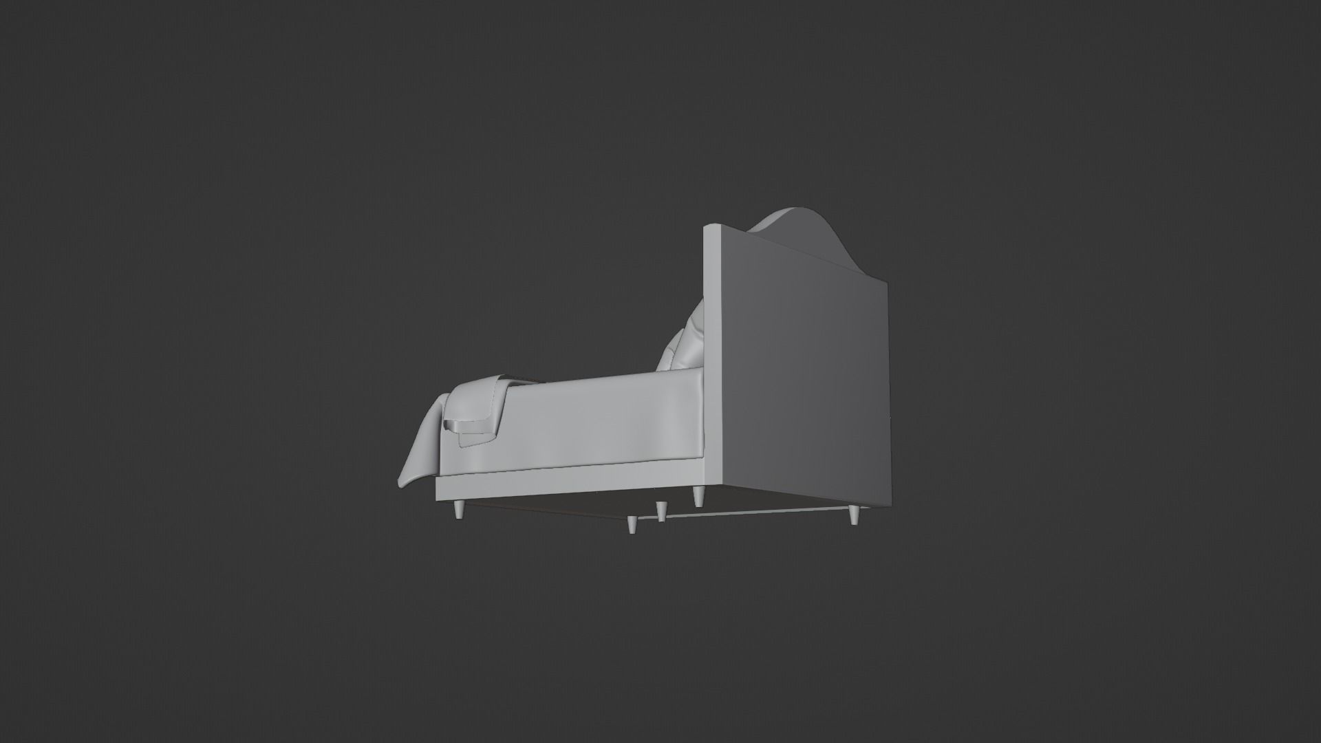 Bed Model 3D model_11