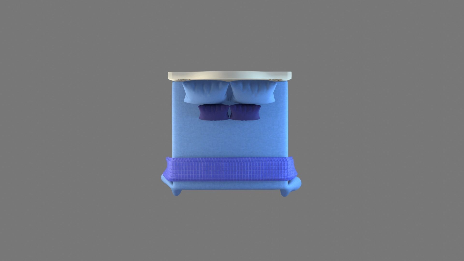 Bed Model 3D model_16