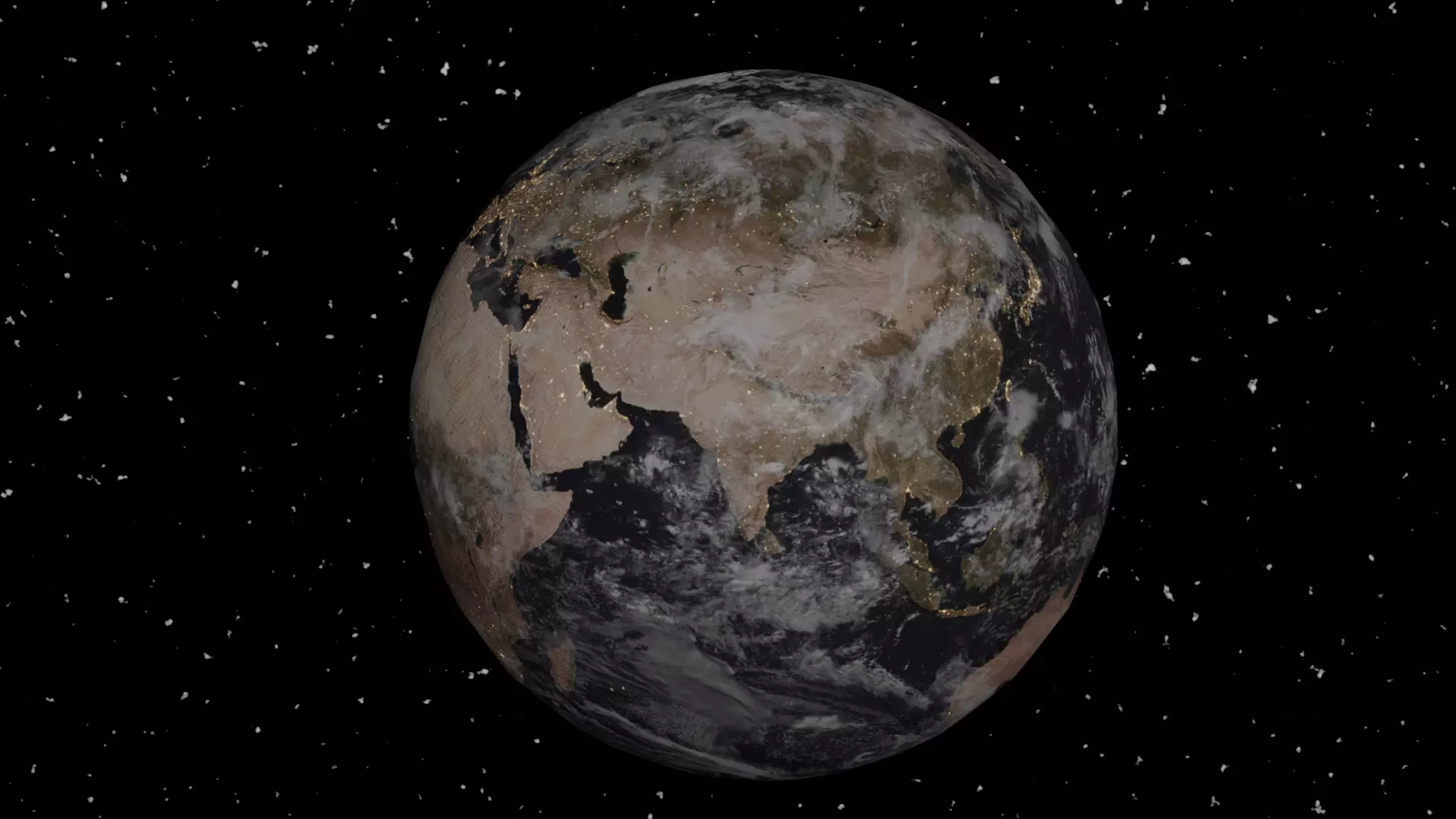 Earth from space 3D model