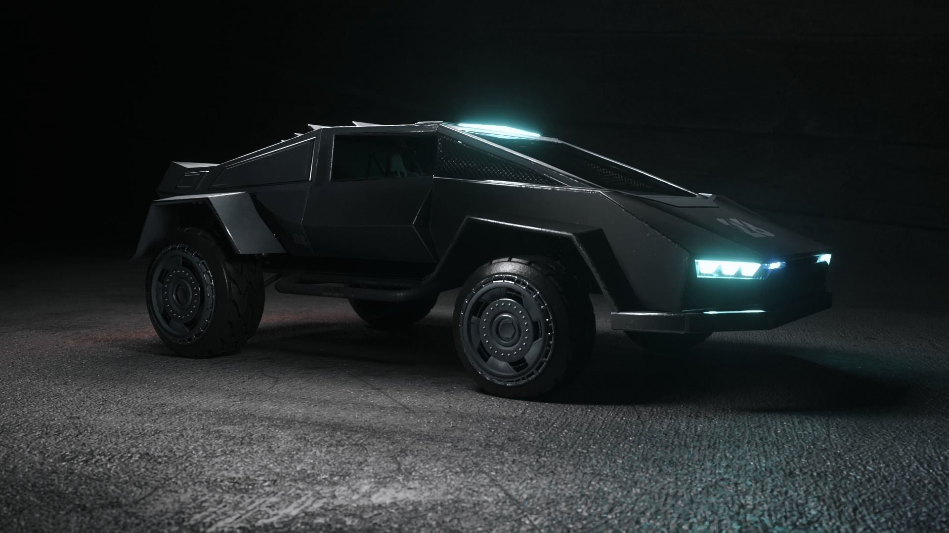Ace Mari Sci-fi  vehicle 3D model_4