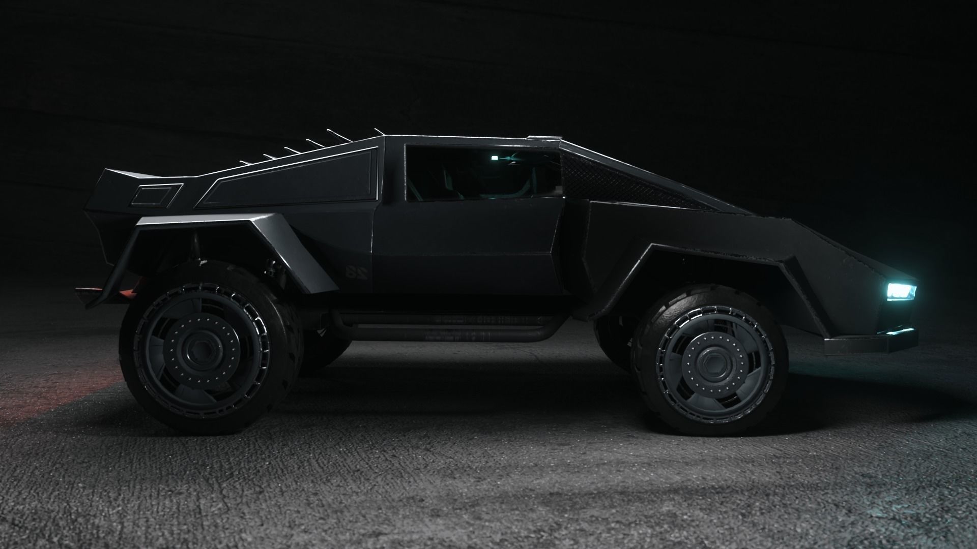 Ace Mari Sci-fi  vehicle 3D model_3