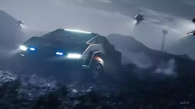 Ace Mari Sci-fi  vehicle 3D model