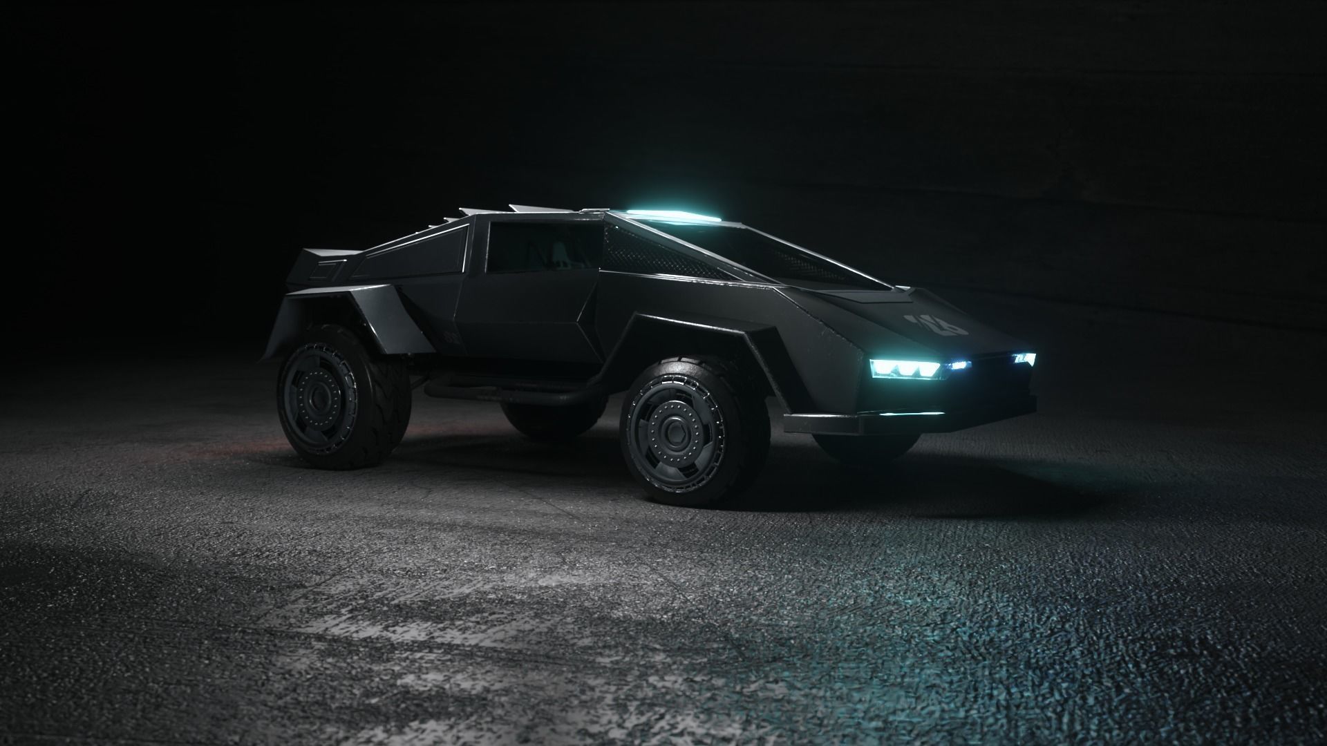 Ace Mari Sci-fi  vehicle 3D model_2