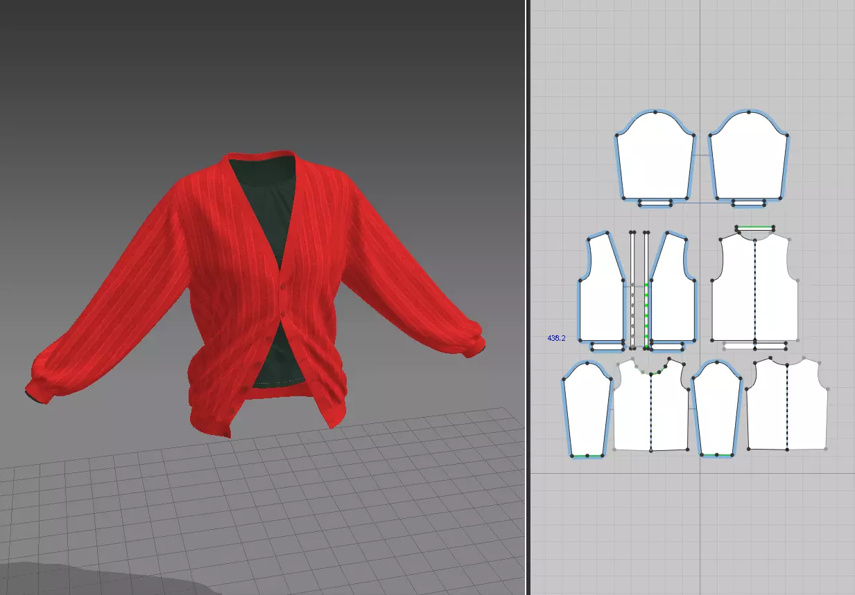 sweater-Marvelous Designer 3D model