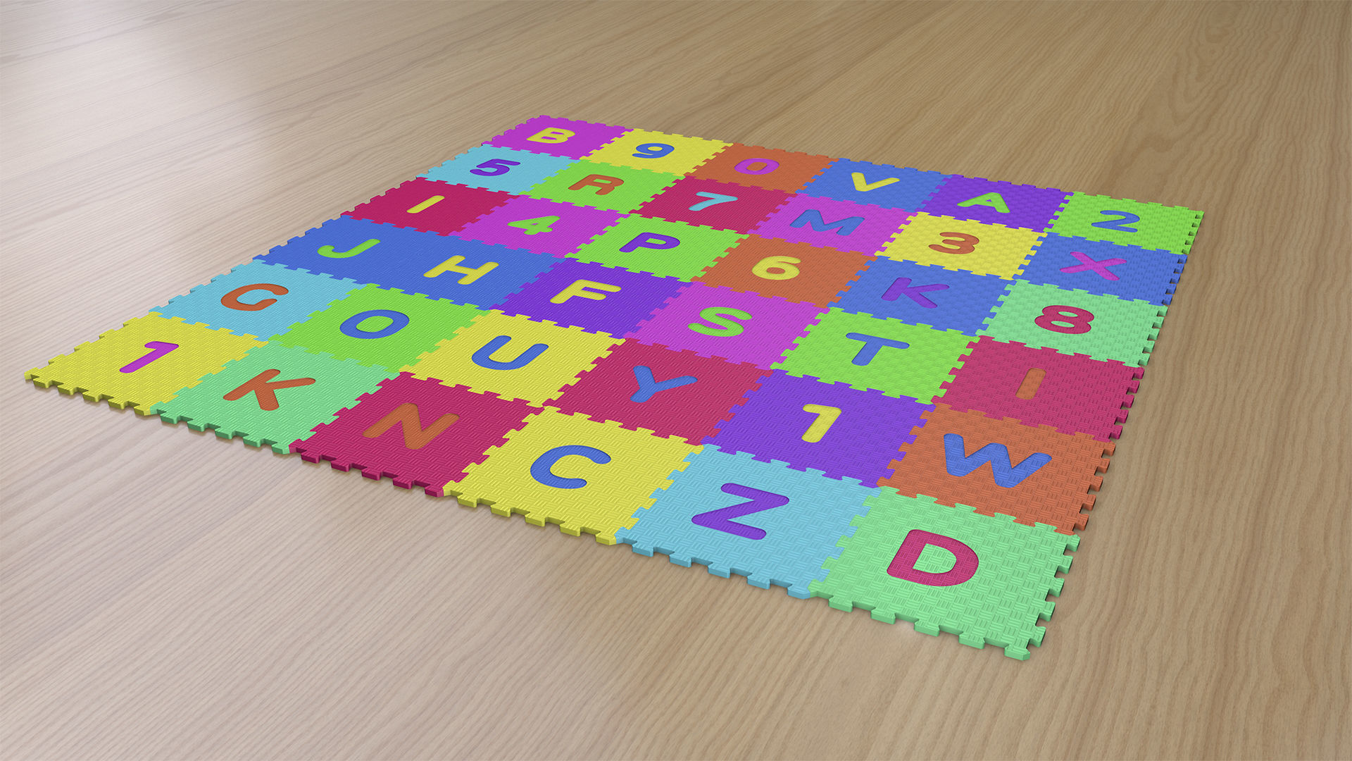 Foam mat 3D model_2