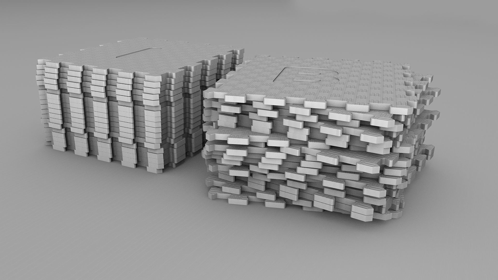 Foam mat 3D model_9