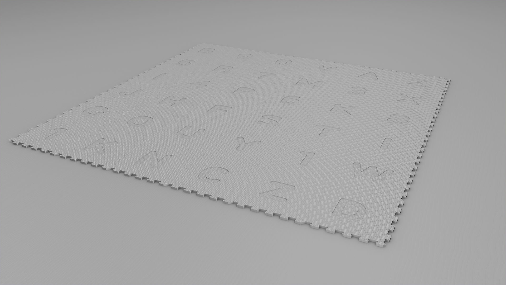 Foam mat 3D model_10