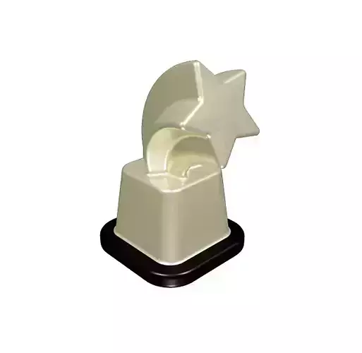 Spectacular Brass Trophy Low-poly 3D model