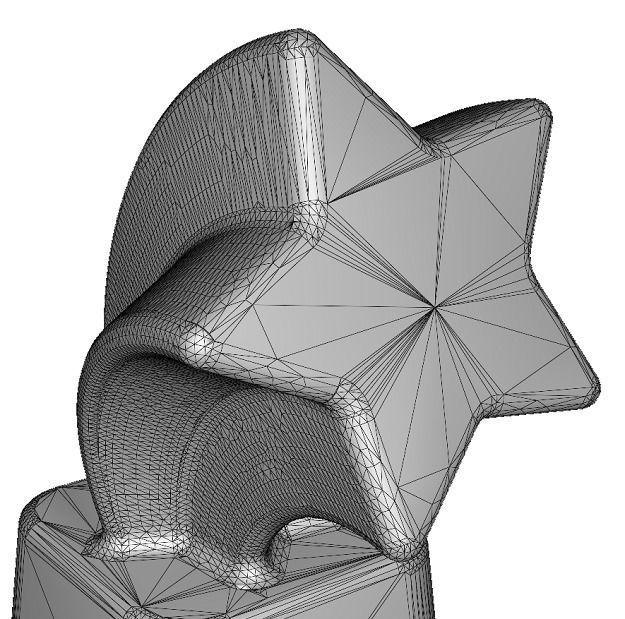 Spectacular Brass Trophy Low-poly 3D model_4