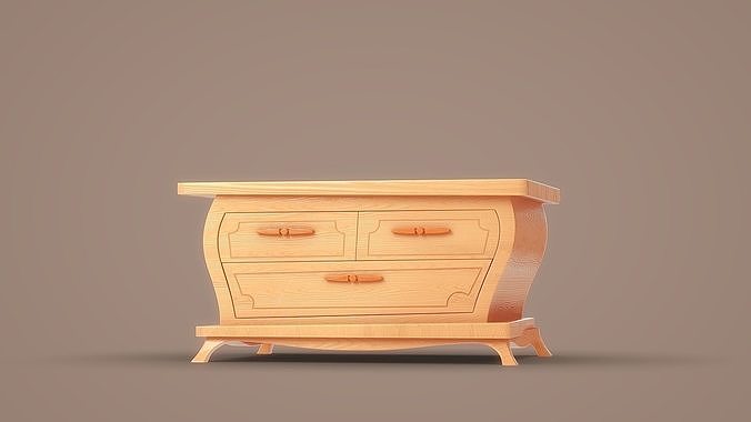 Cartoon Furniture Collection 3D model 7