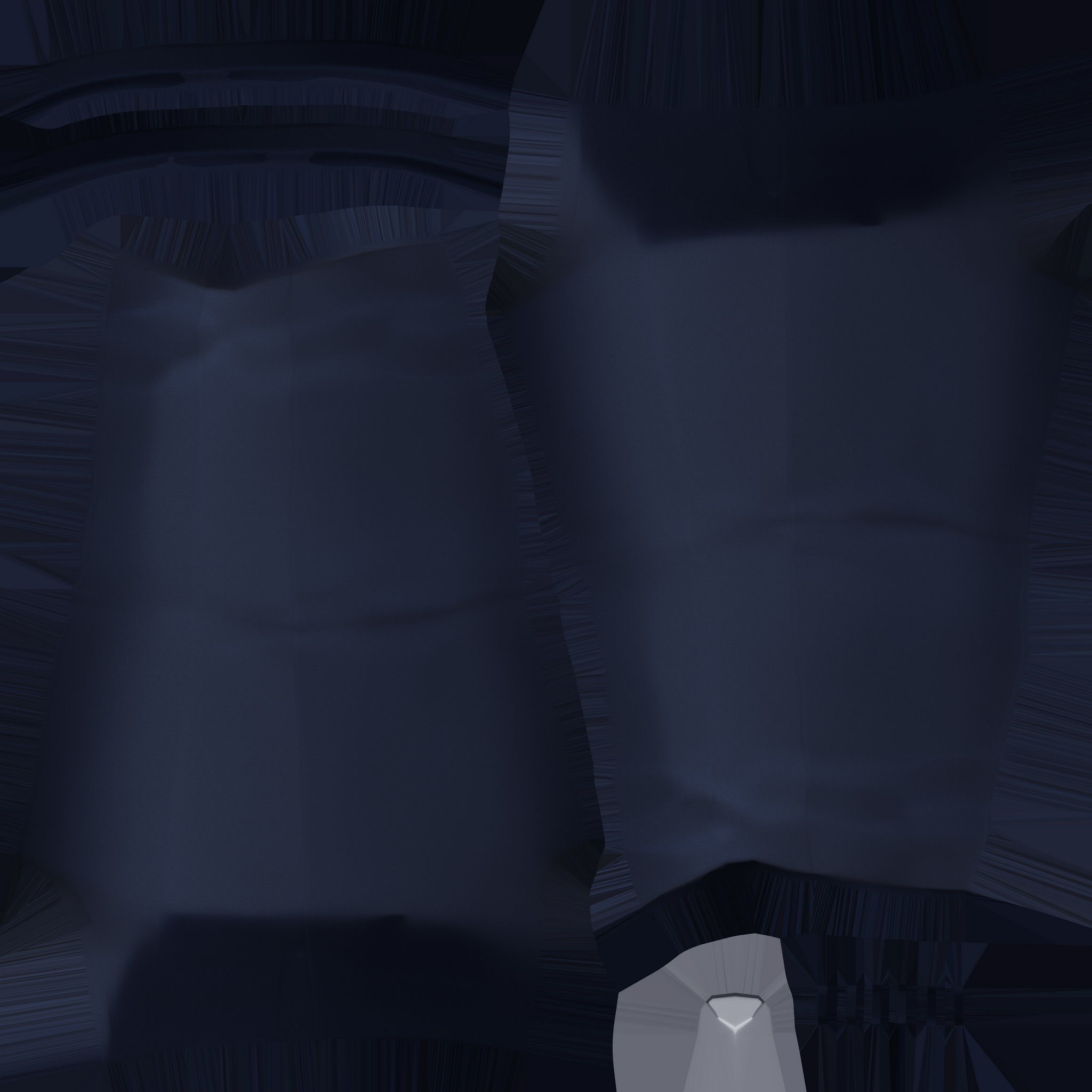 Casual Suit Blue Color 3D Model 3D model_21