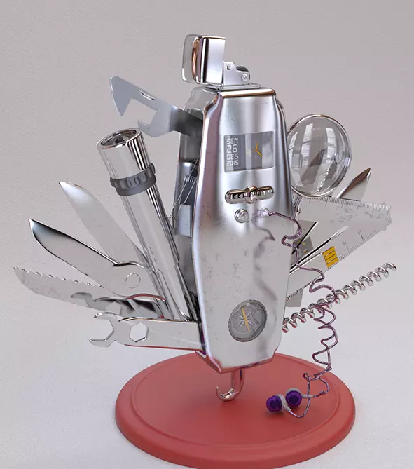 The Victorinox Versatile Free 3D model