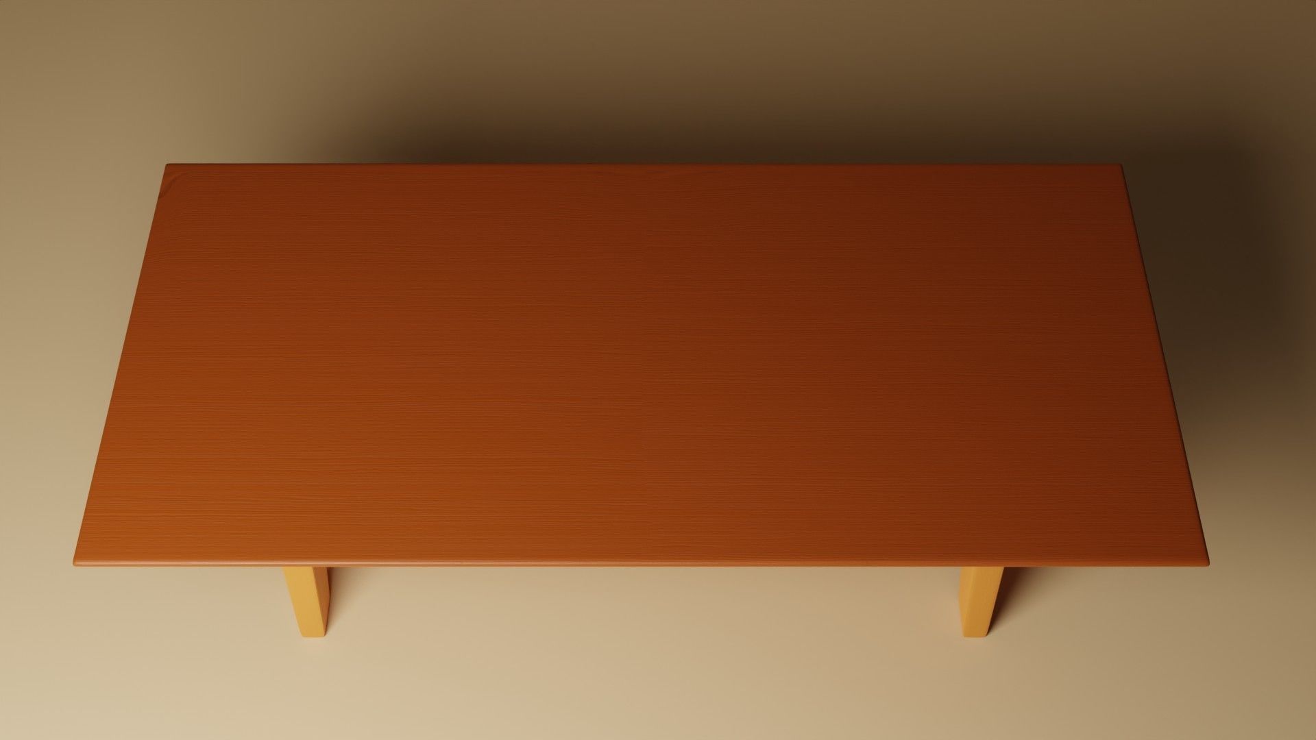 Dining Table Free low-poly 3D model_2