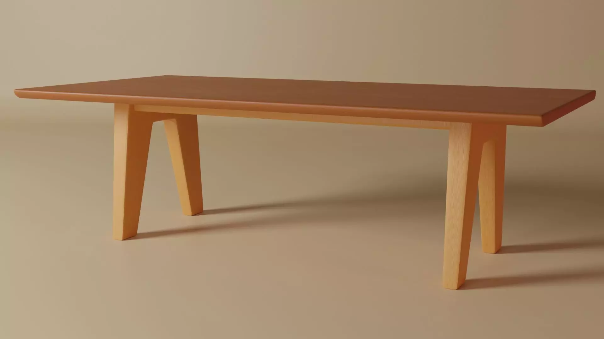 Dining Table Free low-poly 3D model_0