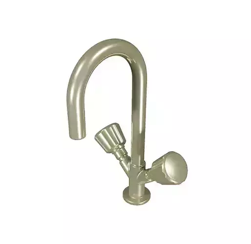 Spectacular Brass Mixer Faucet Low-poly 3D model